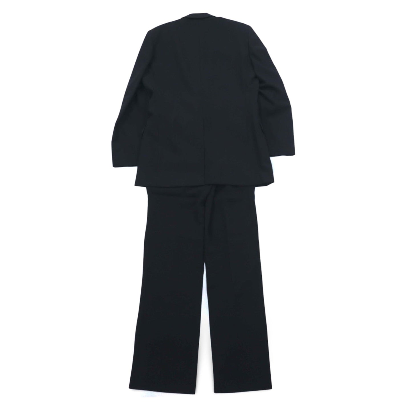 Vintage 90s Japan Made Black Suit Kodama Formal 2B スーツ セットアップ S ブラック ウール 羊毛 日本製 未使用品