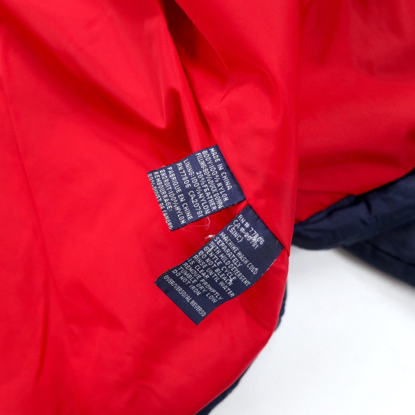 TOMMY HILFIGER 90年代 ダウンジャケット L ネイビー ナイロン フラッグロゴ