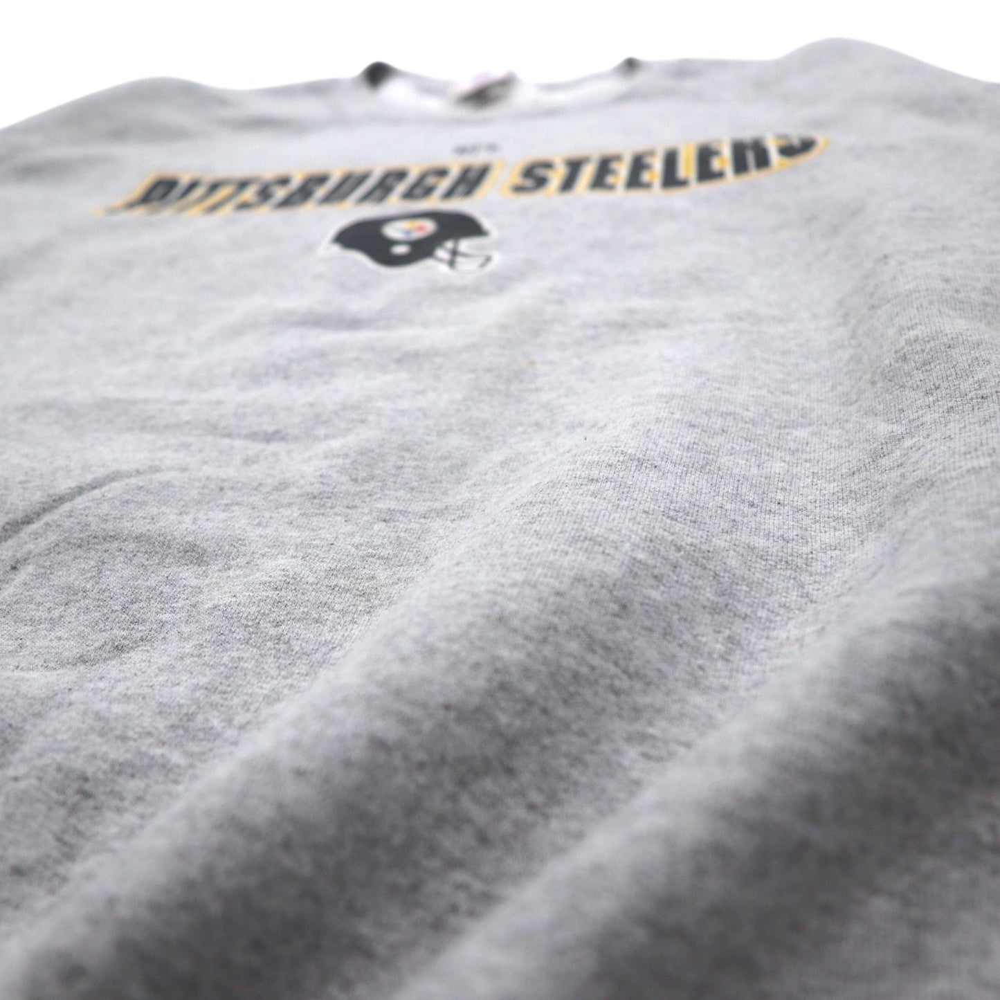 NFL 90年代 クルーネック スウェット XL グレー プリント PITTSBURGH STEELERS メキシコ製