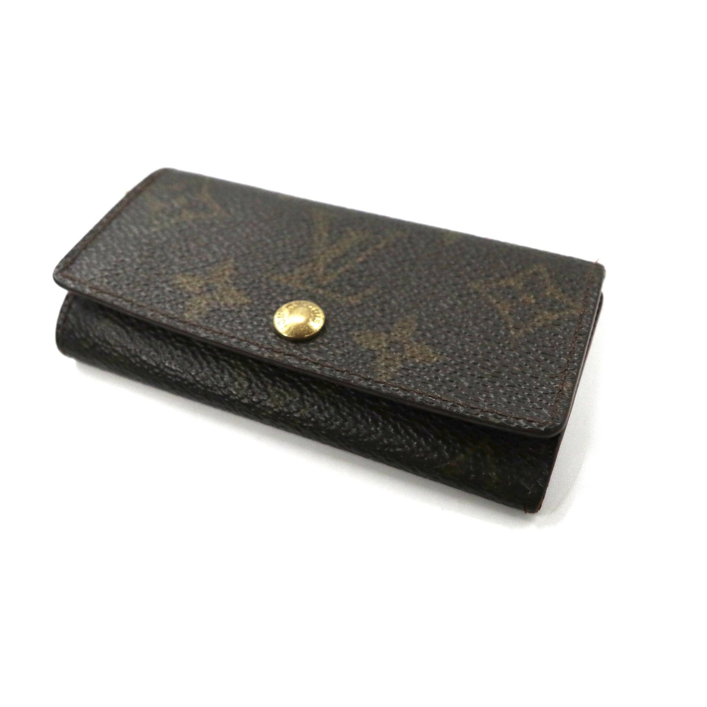 LOUIS VUITTON 4連キーケース ブラウン PVC モノグラム ミュルティクレ4 M62631 フランス製