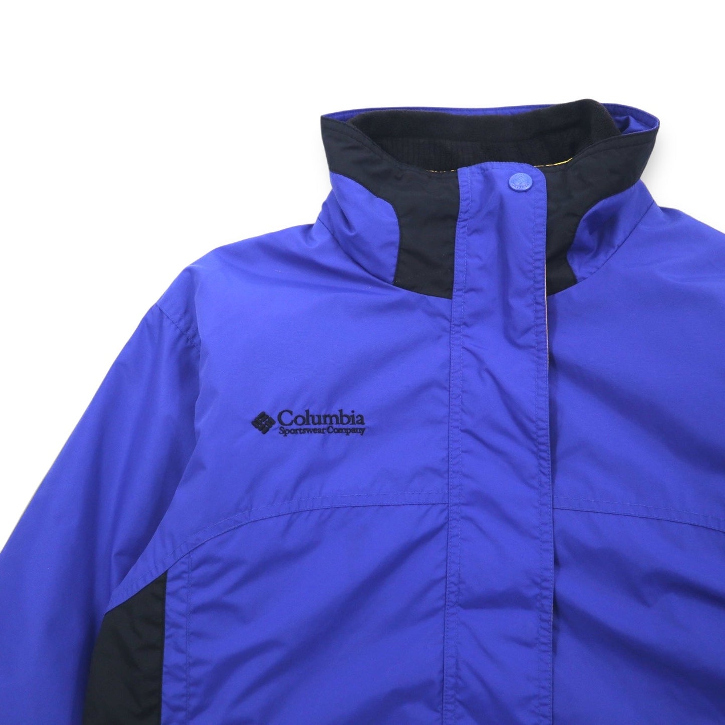 Columbia 90年代 3WAY マウンテンパーカー M ブルー ブラック ナイロン フリース ライナー ドローコード ジップインジップ搭載