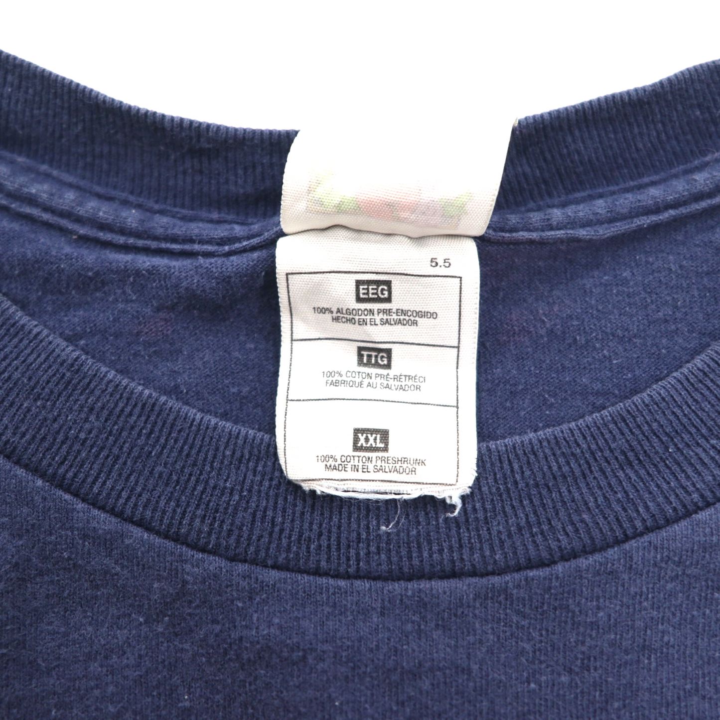FRUIT OF THE LOOM 90年代 カレッジプリント Tシャツ XXL ネイビー エルサルバドル製