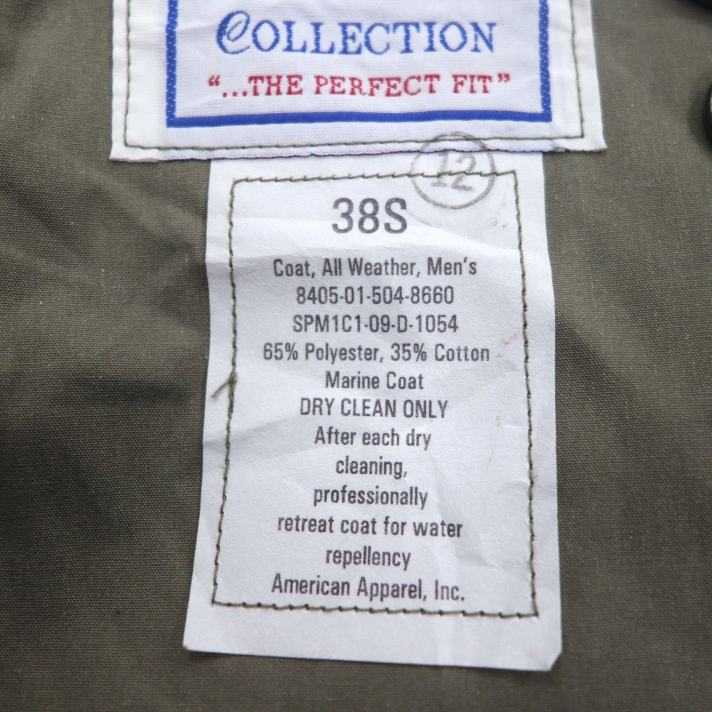 US ARMY 米軍 00年代 オールウェザーコート トレンチコート M カーキ ライナー着脱式 ミリタリー 8405-01-504-8660 DSCP VALOR COLLECTION