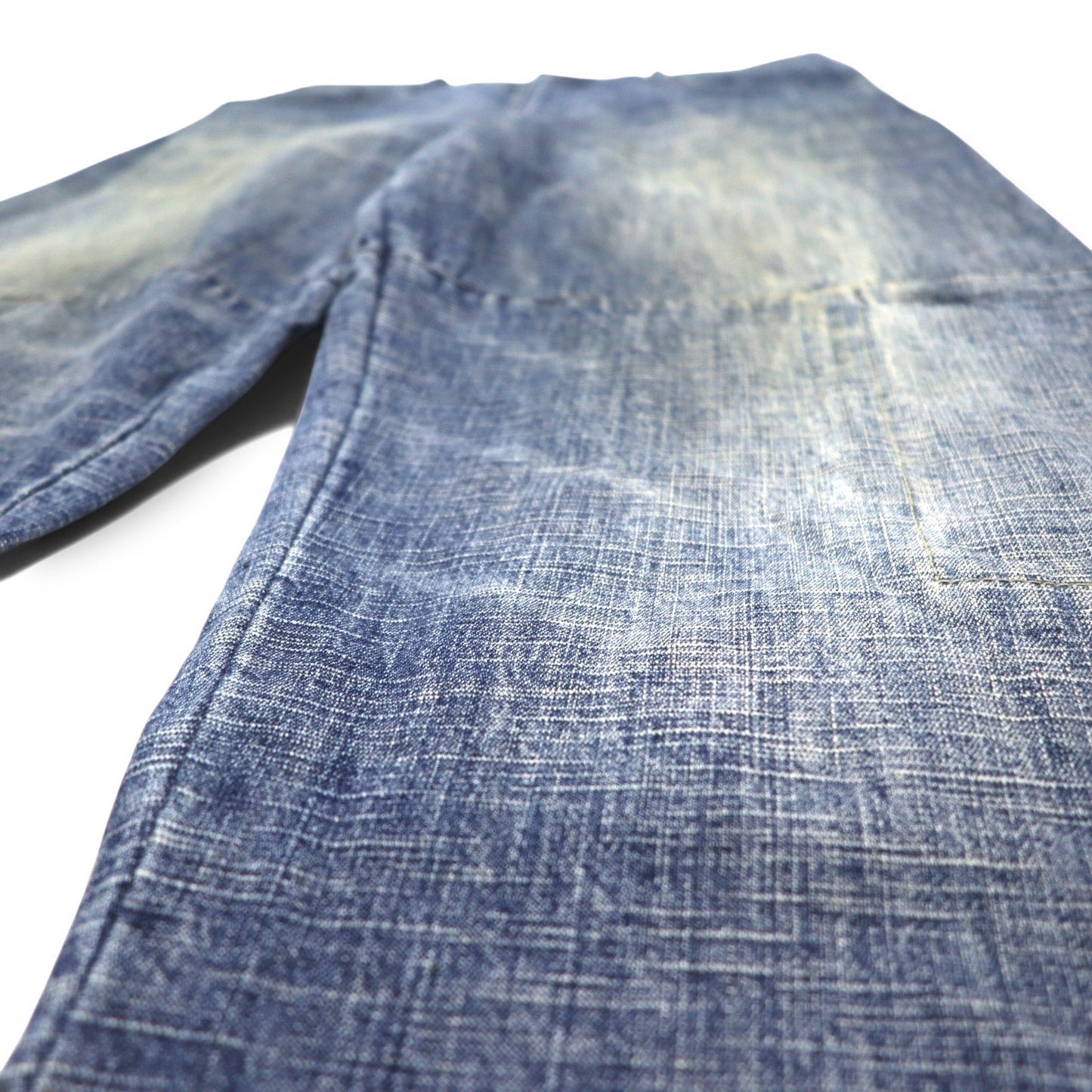 Sean John 00年代 バギー デニムパンツ ジーンズ M インディゴ ブルー コットン ユーズド加工