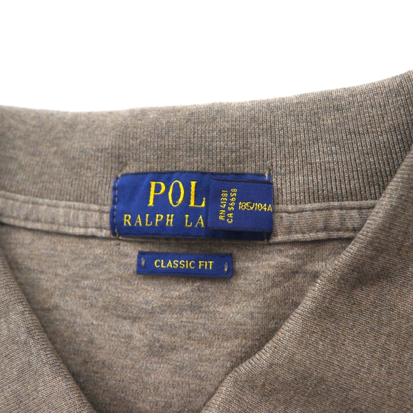 POLO RALPH LAUREN クラシックフィット ポロシャツ XL カーキ CLASSIC FIT スモールポニー刺繍