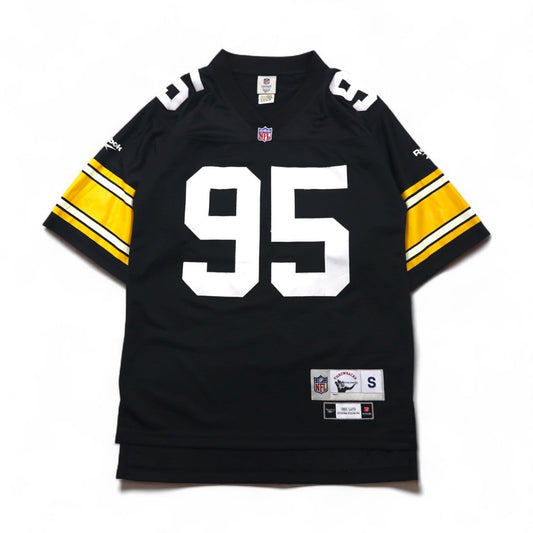 Reebok ヴィンテージコレクション VINTAGE COLLECTION ゲームシャツ L ブラック ナイロン ポリエステル NFL ナンバリング