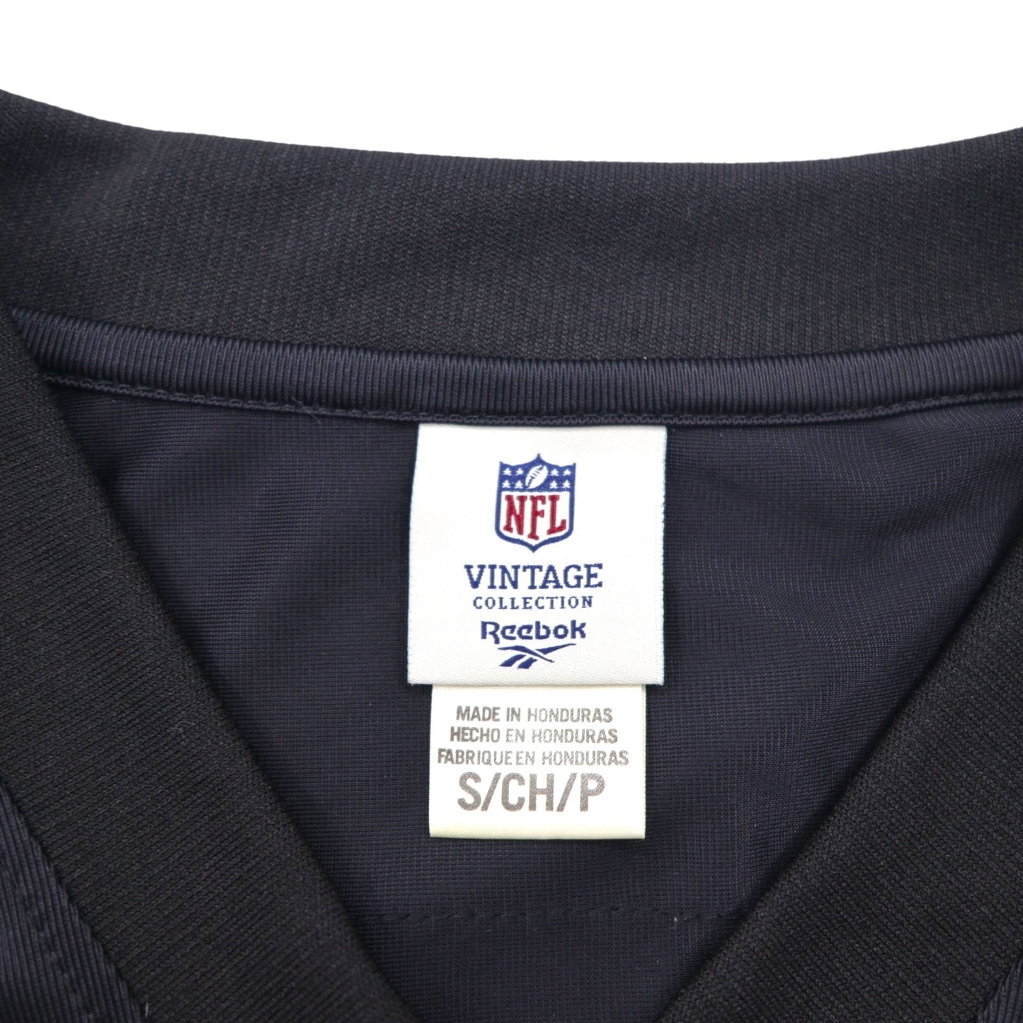 Reebok ヴィンテージコレクション VINTAGE COLLECTION ゲームシャツ L ブラック ナイロン ポリエステル NFL ナンバリング