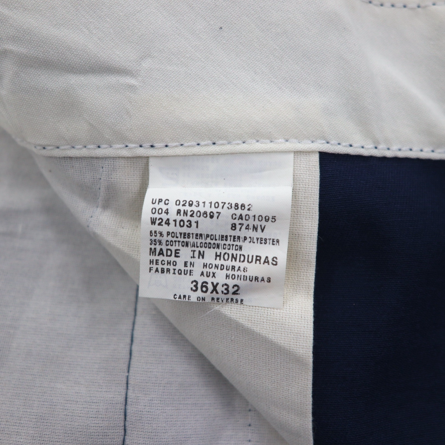 Dickies 874 チノパンツ ワークパンツ XL ネイビー ORIGINAL FIT ホンジュラス製