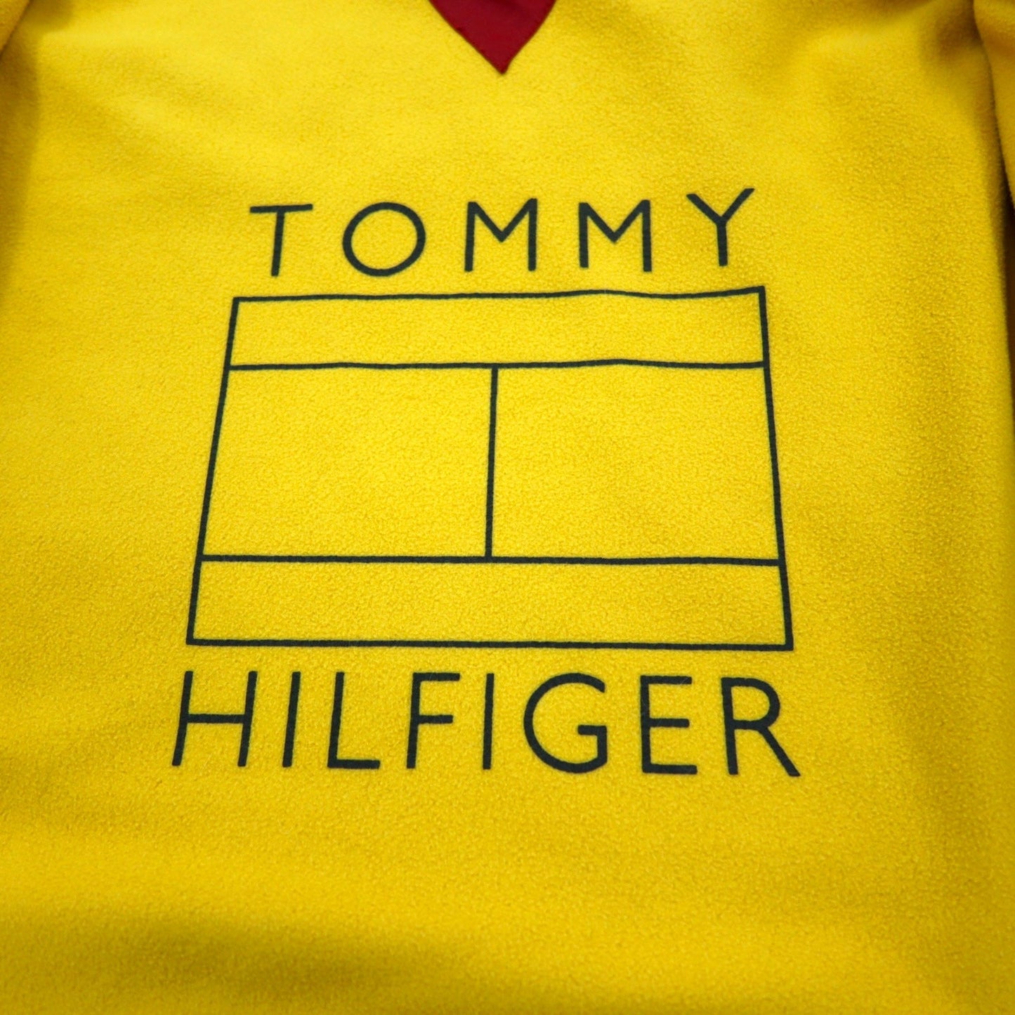 TOMMY HILFIGER 90年代 セーリングジャケット XXL ネイビー レッド ナイロン フード収納式 フリースライナー