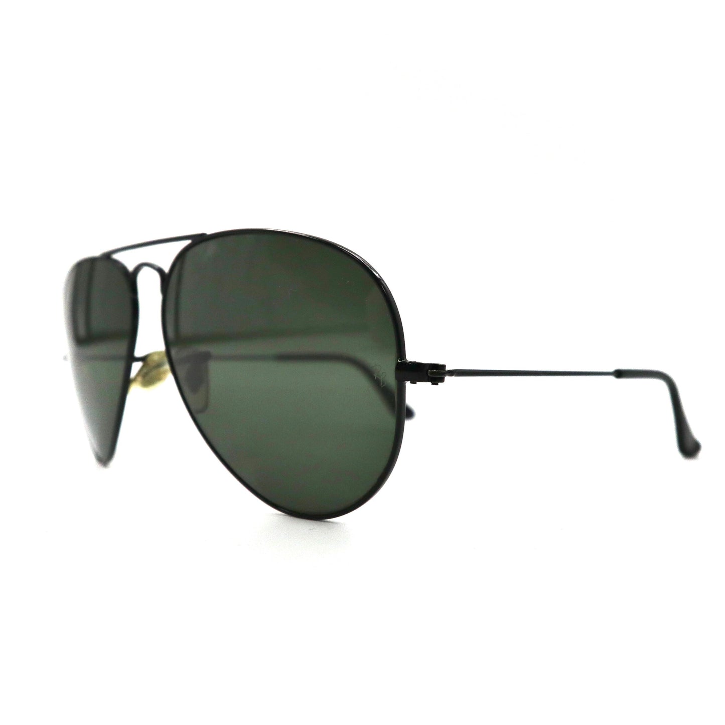 Ray-Ban サングラス ティアドロップ AVIATOR アビエーター ブラック RB3025 ダブルブリッジ LARGE METAL イタリア製
