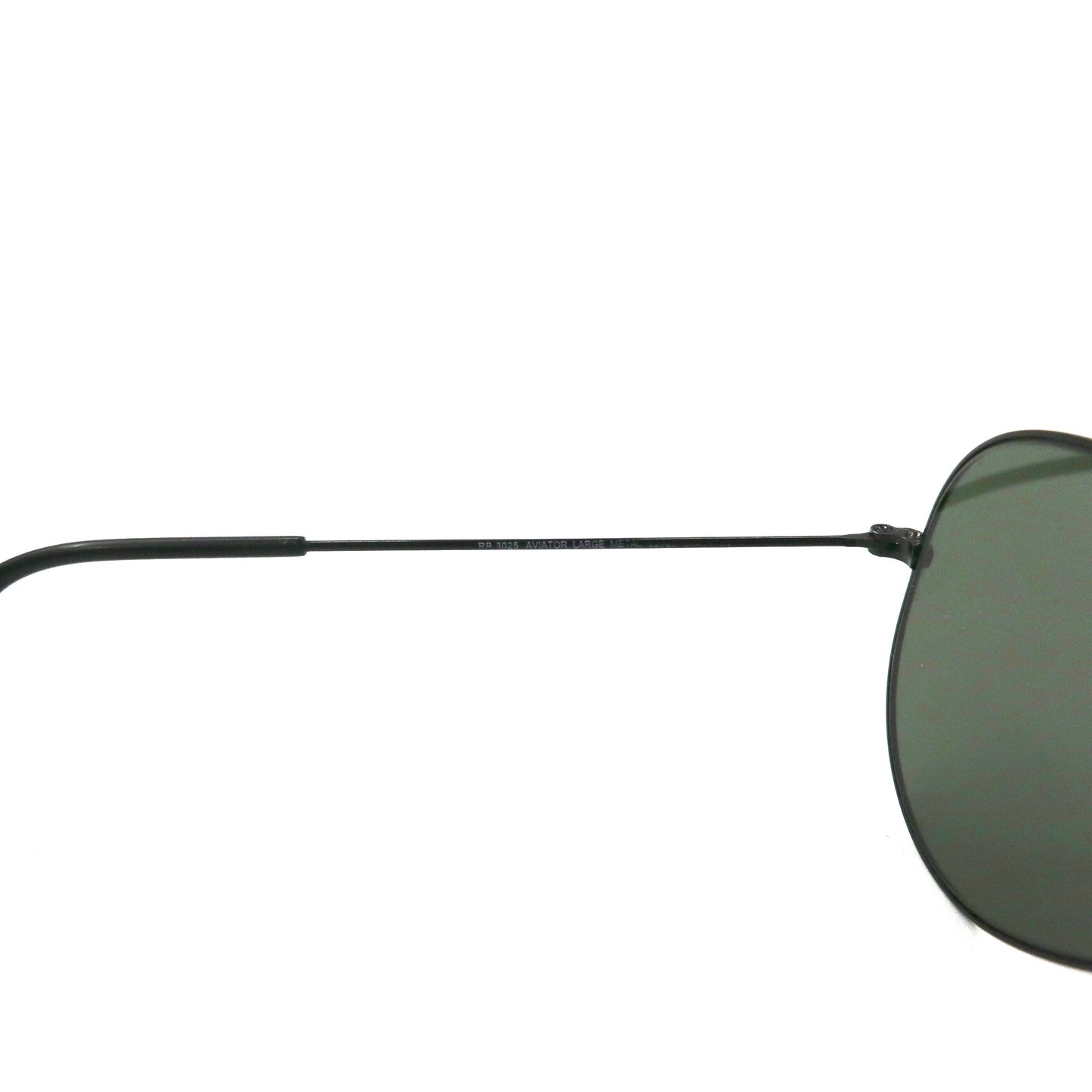 Ray-Ban サングラス ティアドロップ AVIATOR アビエーター ブラック RB3025 ダブルブリッジ LARGE METAL イタリア製