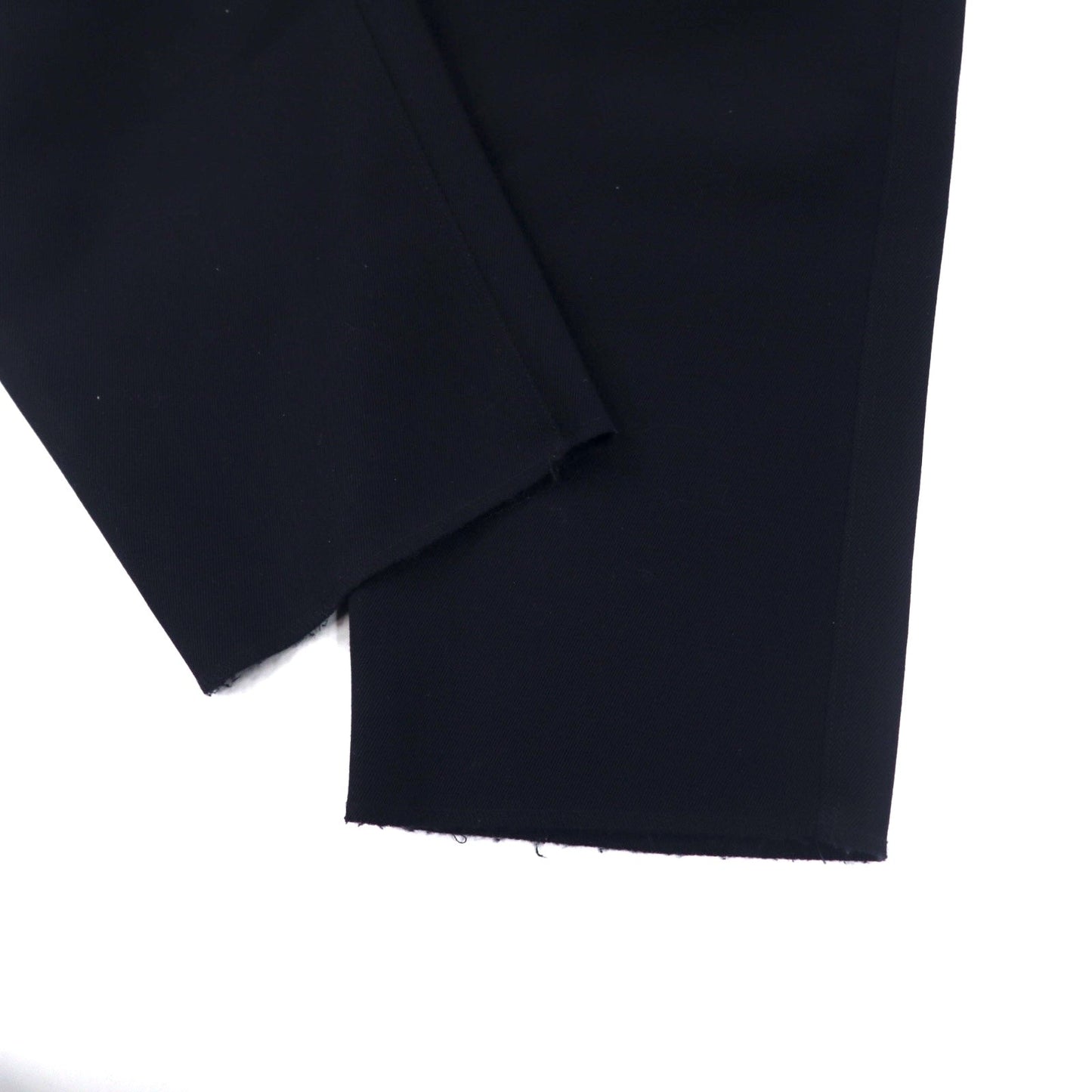 Kemit ウールタックパンツ テーパード スラックス 48 ネイビー ウール ギャバジン 0301-0209 日本製