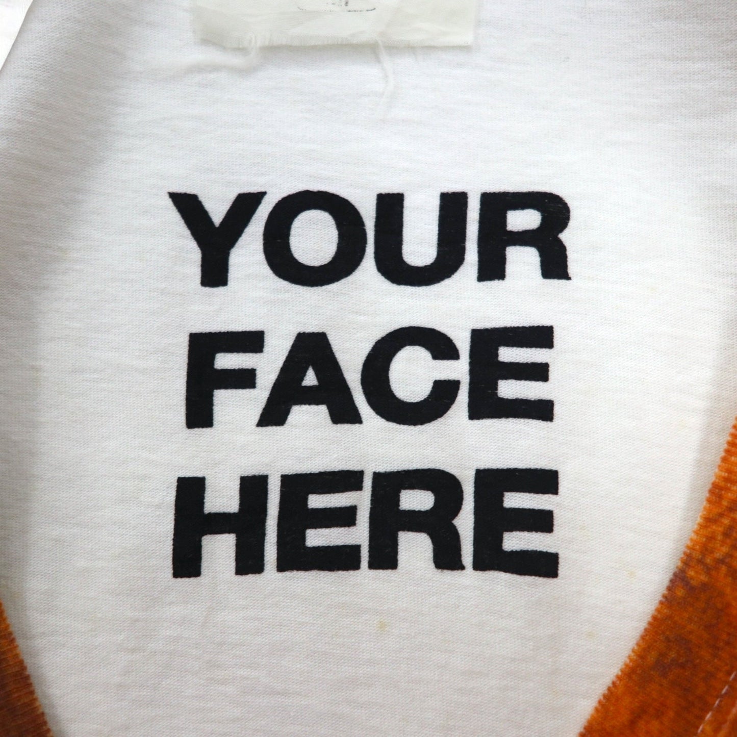doublet YOUR FACE HERE Tシャツ FREE ホワイト TED テッド CAPSULETOY COMPRESSED