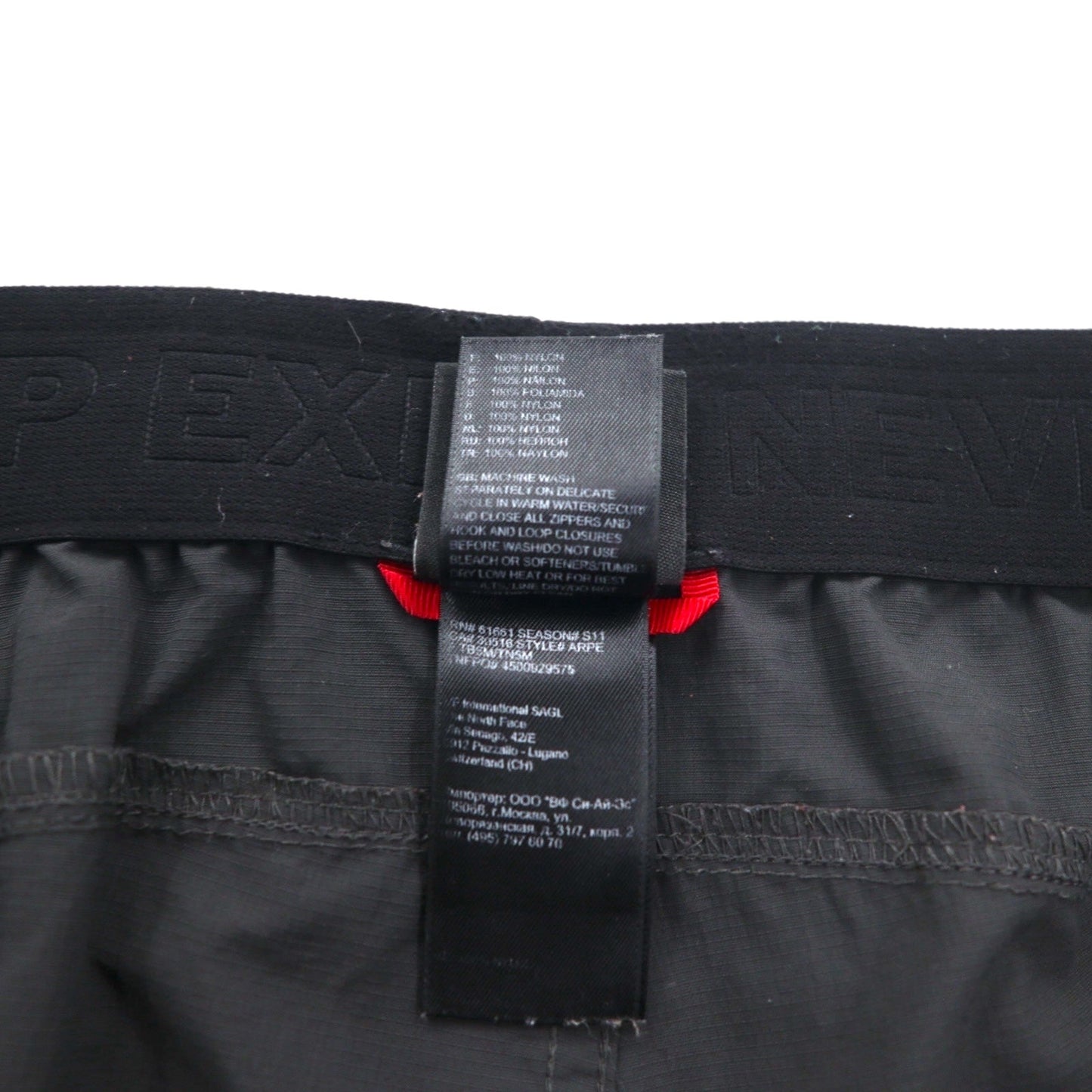 THE NORTH FACE リップストップ アウトドア ショートパンツ ハーフパンツ L グレー ナイロン 防水 USA規格 ARPE