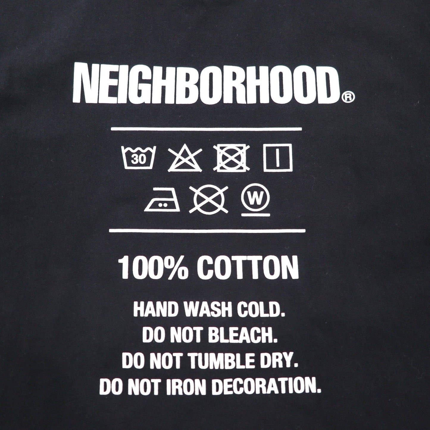 NEIGHBORHOOD QC/C-TEE.SS Tシャツ S ブラック コットン 212PCNH-ST07 日本製