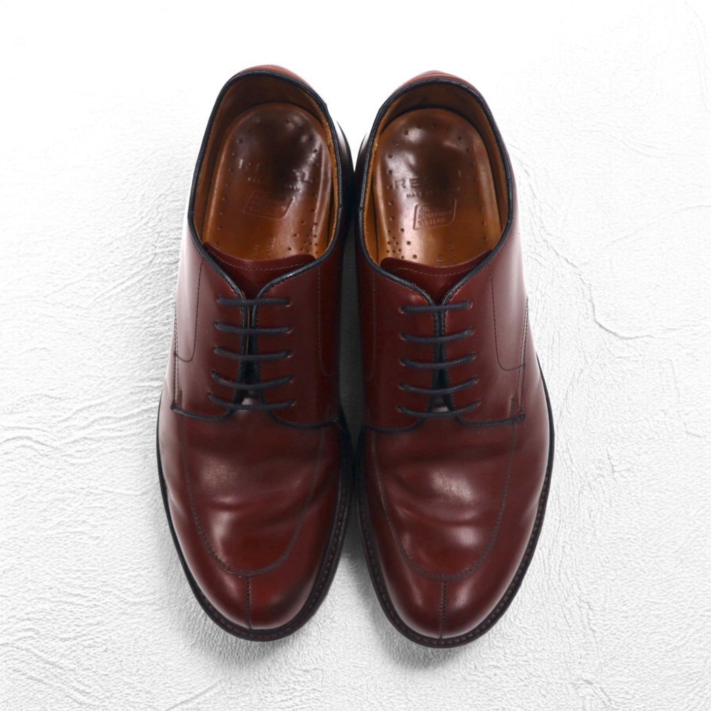 REGAL Uチップ ドレスシューズ 26.5cm ブラウン レザー 牛革 外羽根 スプリットトゥ AIR ROTATION SYSTEM W15A 日本製