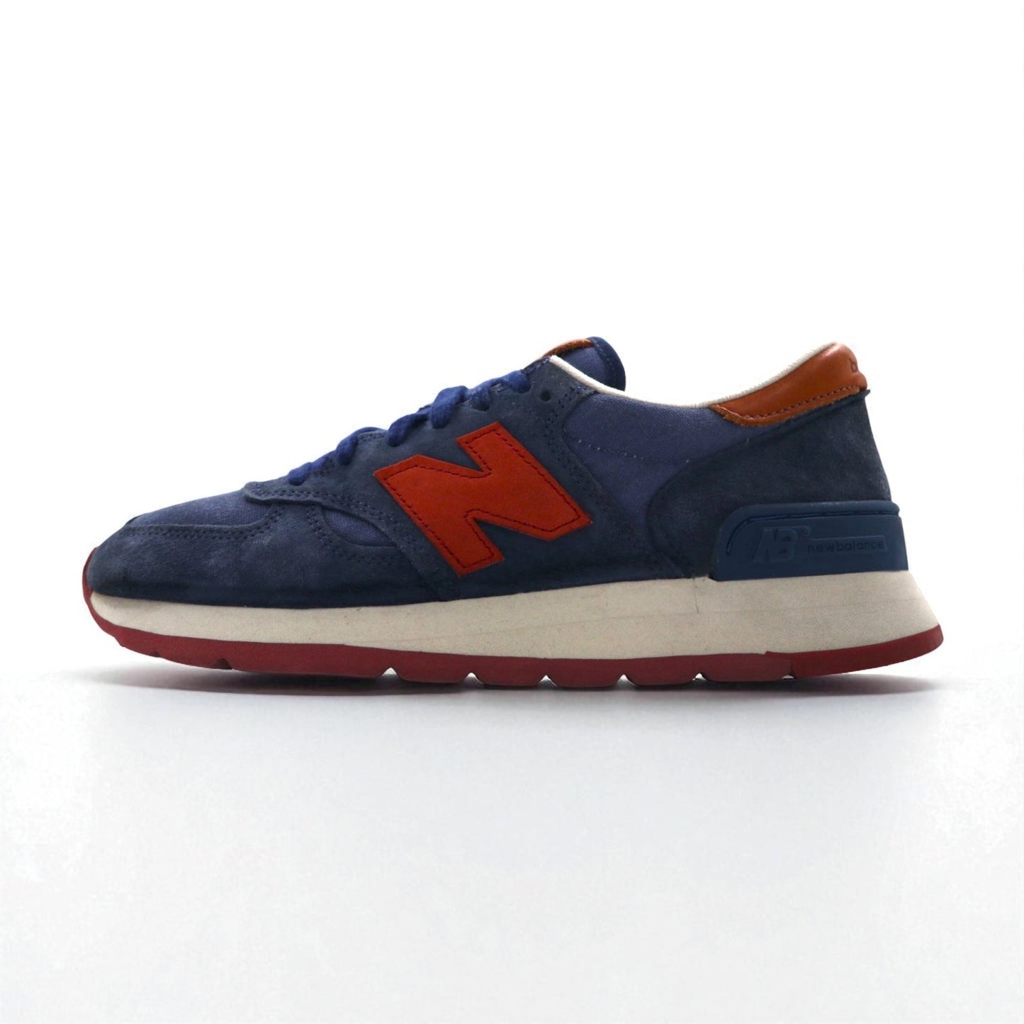 new balance USA製 M990DSA スエード スニーカー 26.5cm ネイビー ホーウィンレザー vibramソール