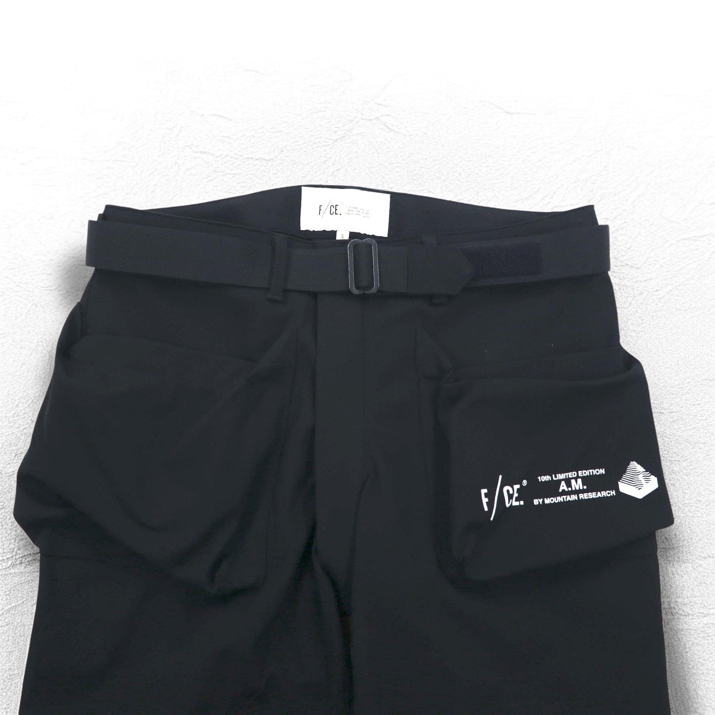 F/CE. × MOUNTAIN RESARCH ボンテージパンツ S ブラック SOLOTEX BONDAGE PANTS 10THFMR001