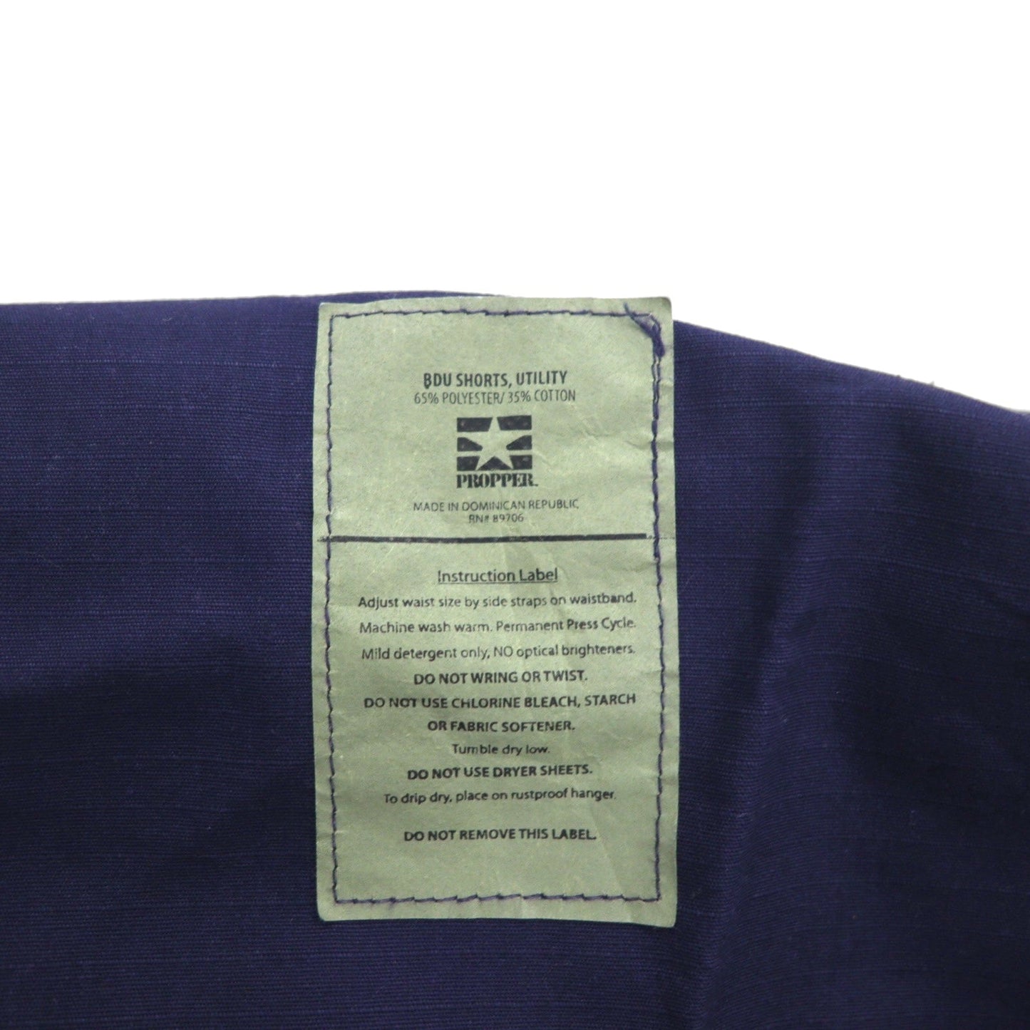 US ARMY 米軍 BDU SHORTS UTILITY リップストップ ショート カーゴパンツ M ネイビー ミリタリー PROPPER