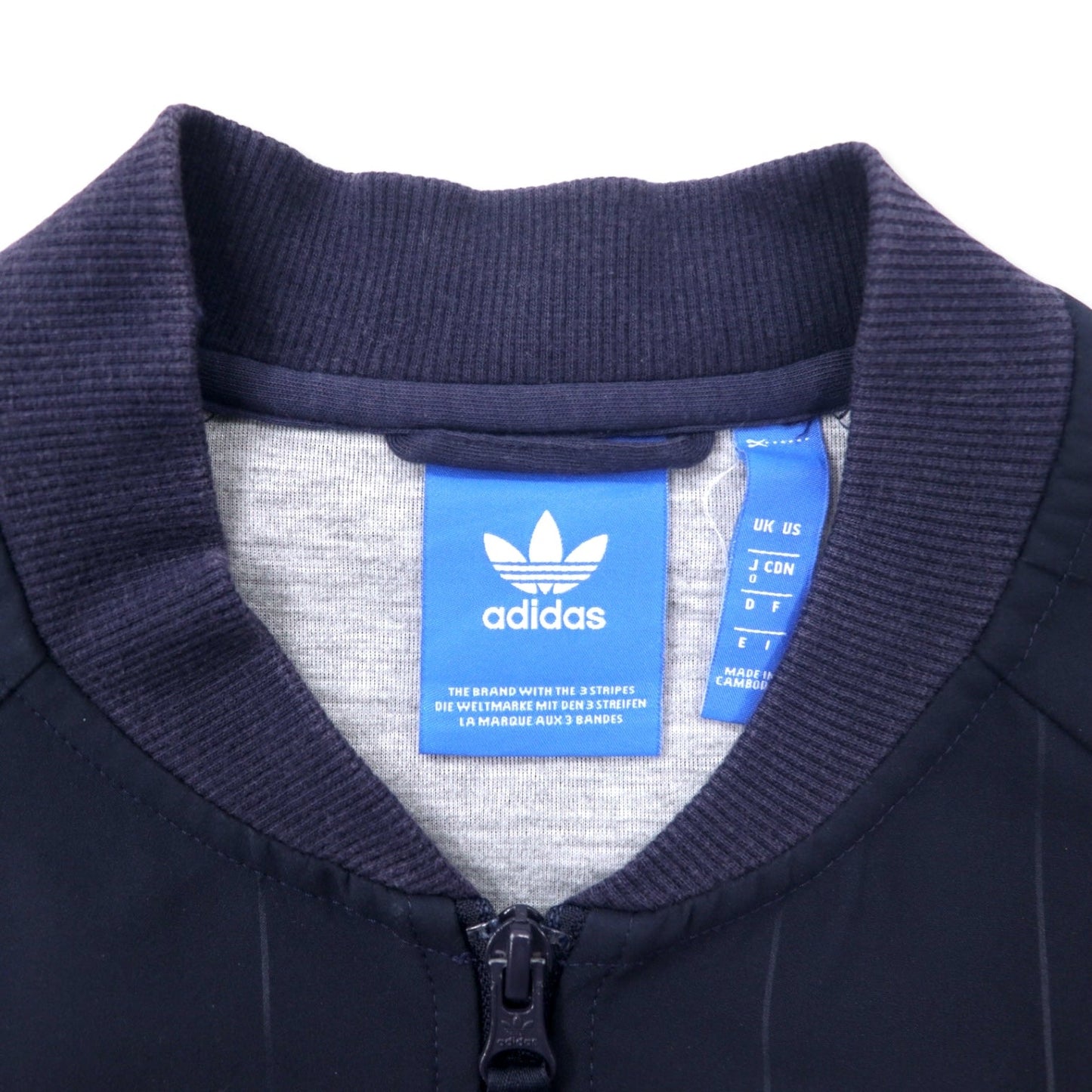 adidas originals ATP型 スーパースター トラックジャケット ジャージ O ネイビー ポリエステル トレフォイルロゴ 3ストライプス TKO Denim Super Star Track JKT BK2227