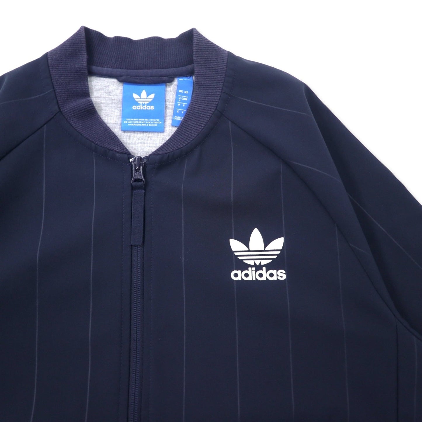 adidas originals ATP型 スーパースター トラックジャケット ジャージ O ネイビー ポリエステル トレフォイルロゴ 3ストライプス TKO Denim Super Star Track JKT BK2227