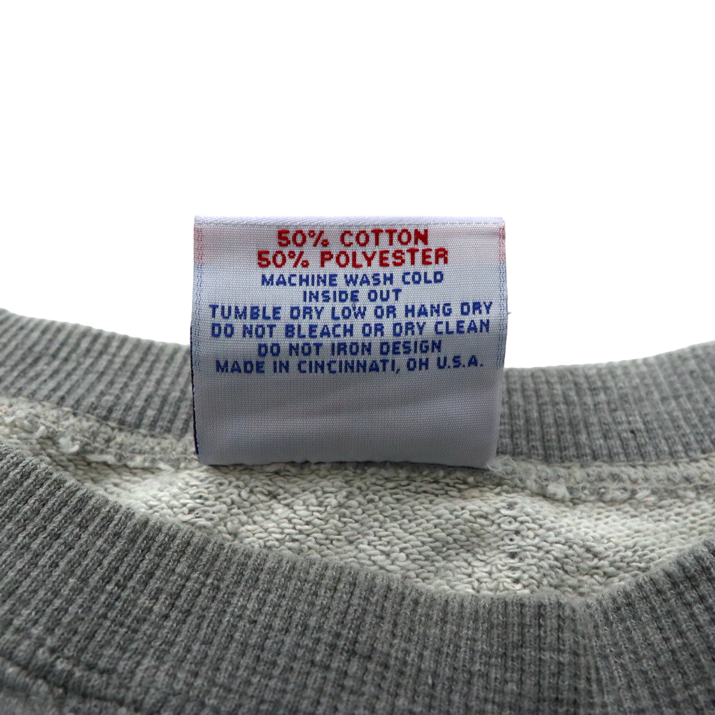 USA製 CRABLE SPORTSWEAR ビッグサイズ カレッジプリントスウェット XL グレー コットン 90年代