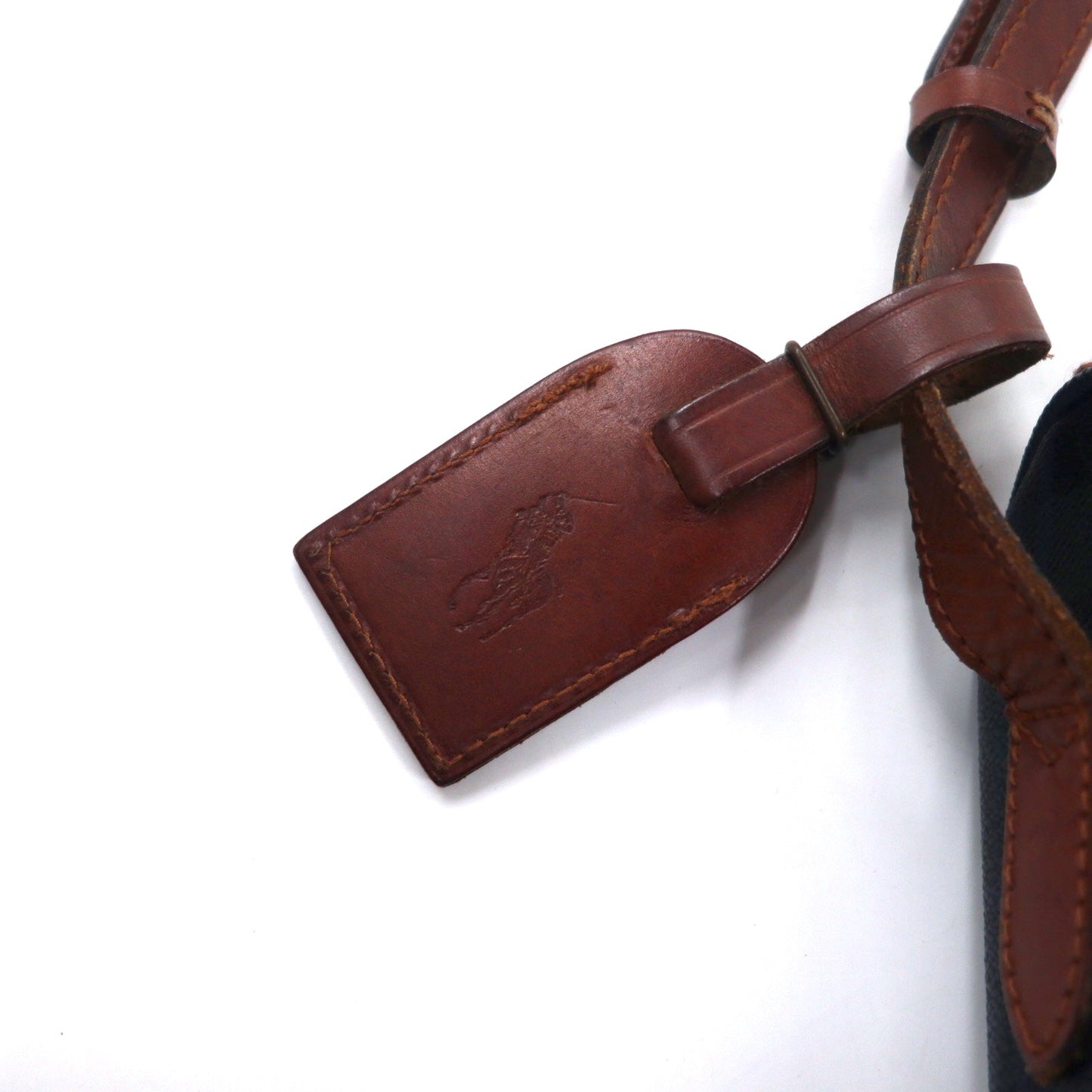 Polo Ralph Lauren ショルダーバッグ グリーン チェック PVC レザー