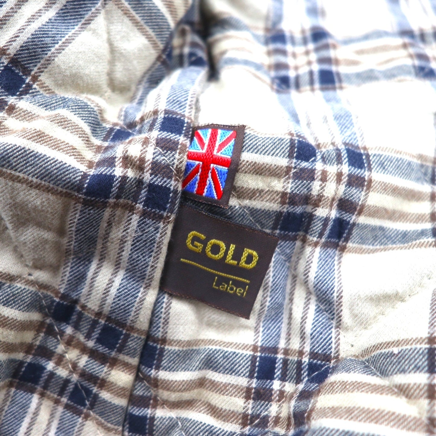 Belstaff GOLD Label イタリア製 ロードマスター モーターサイクルジャケット オイルドジャケット L ブラウン ポリエステル 裏地チェック ダブルジップ