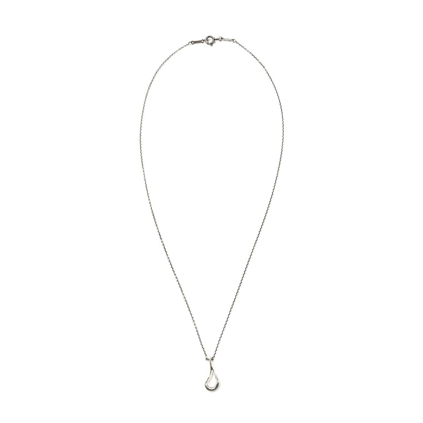 TIFFANY&Co. ネックレス エルサ ペレッティ オープン ティアドロップ ペンダント SILVER 925 スペイン製