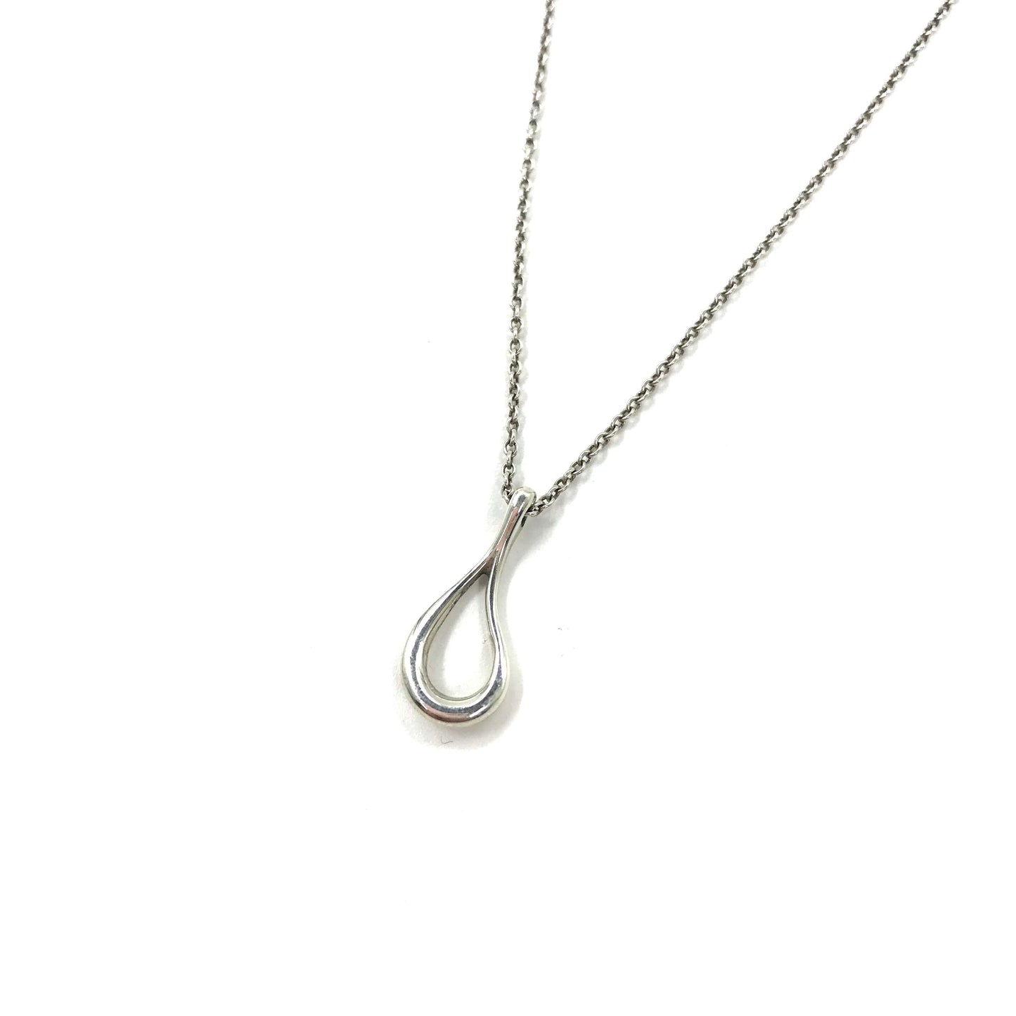 TIFFANY&Co. ネックレス エルサ ペレッティ オープン ティアドロップ ペンダント SILVER 925 スペイン製