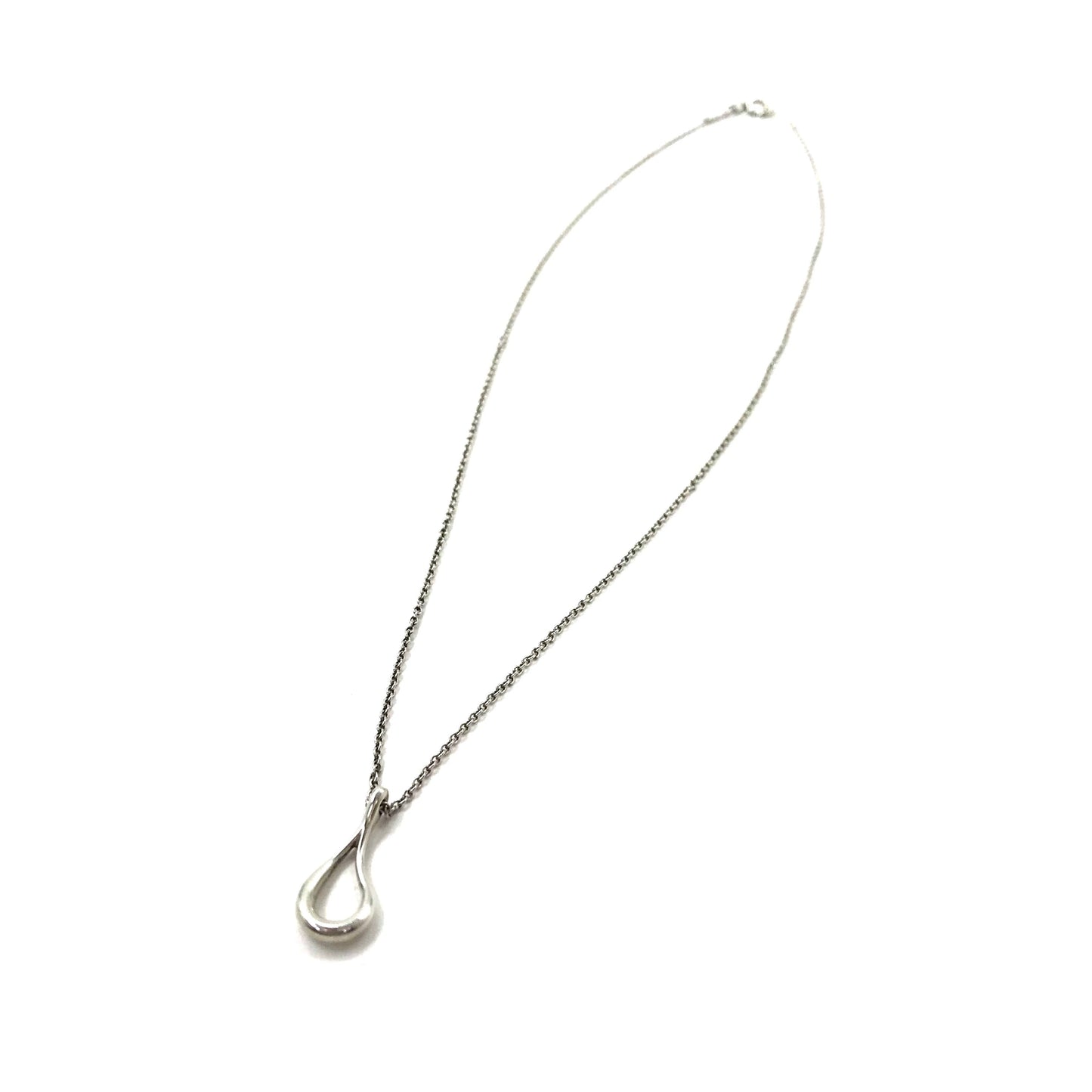 TIFFANY&Co. ネックレス エルサ ペレッティ オープン ティアドロップ ペンダント SILVER 925 スペイン製