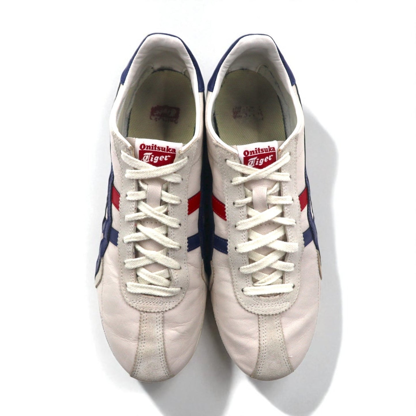 Onitsuka Tiger ランスパーク Runspark Classic CASUAL スニーカー 27.5-28cm ベージュ レザー トリコロール