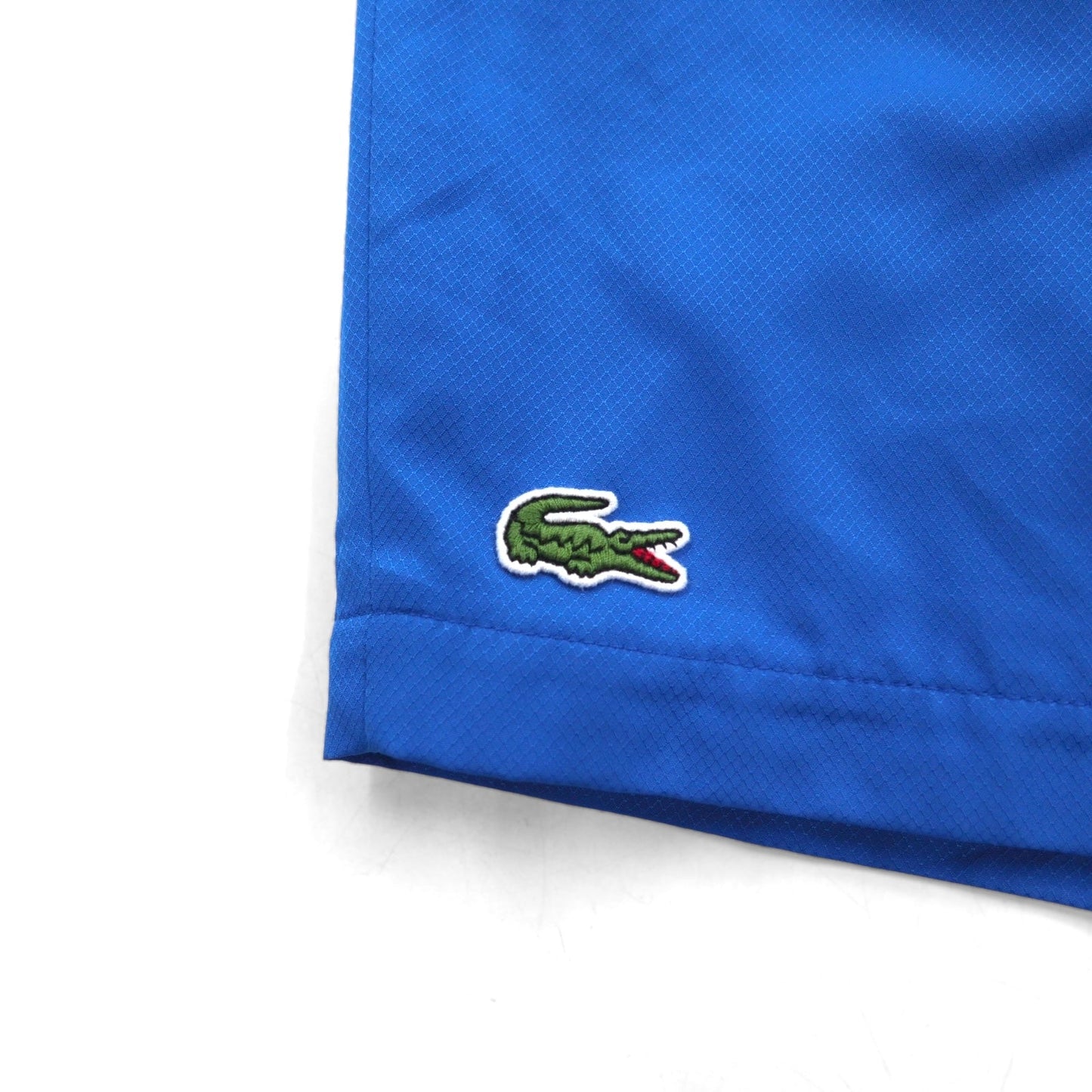LACOSTE SPORT ソリッド ダイアモンド タフタ ショートパンツ ハーフパンツ XL ブルー ワンポイントロゴ スポーツ テニス GH353T