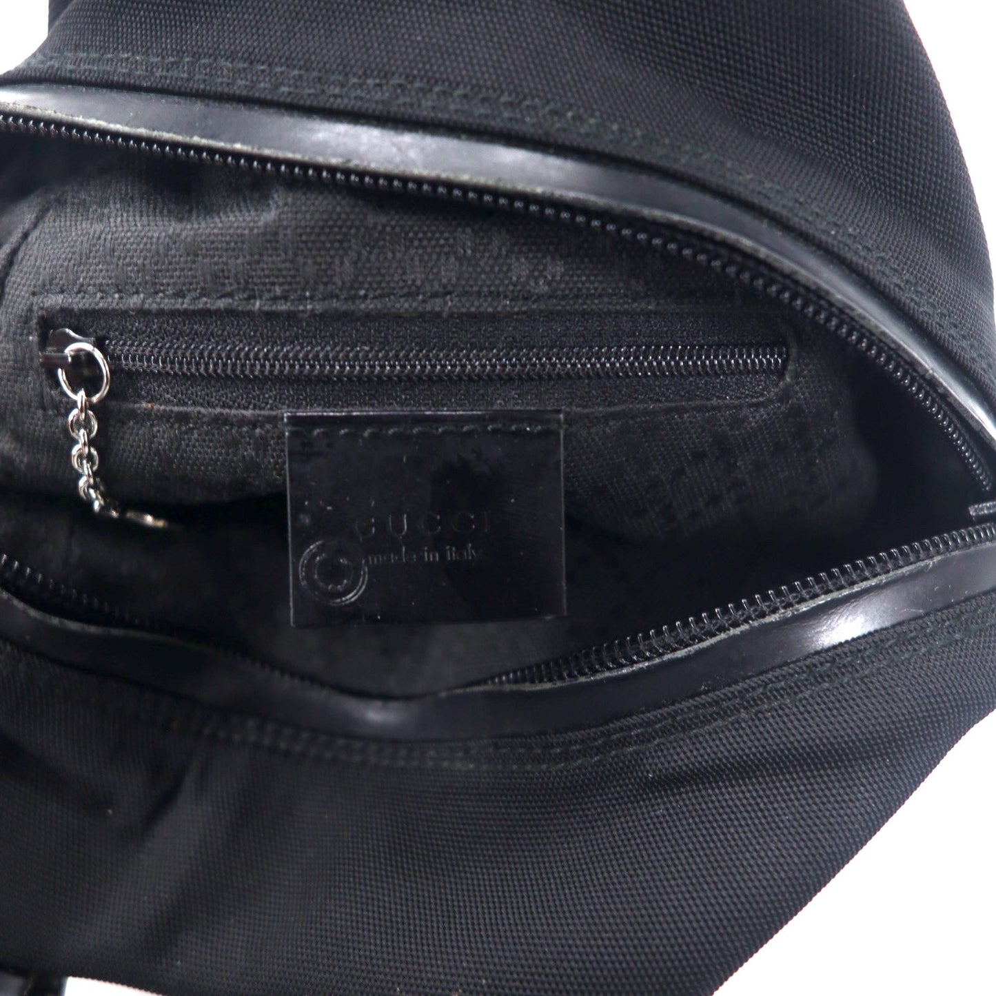 GUCCI 2WAY ショルダーバッグ ナイロン エナメルレザー 007 2123 2000 イタリア製