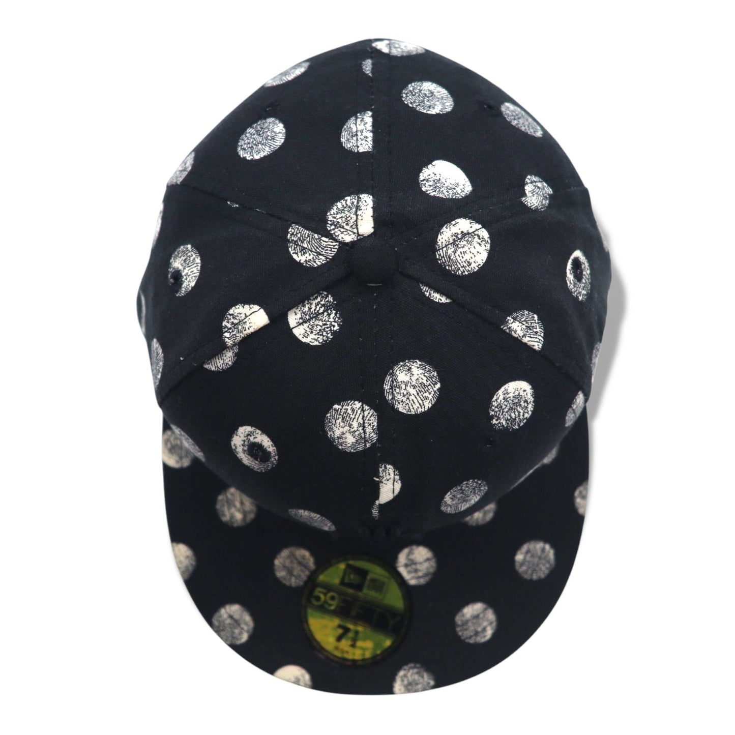 swagger × NEWERA USA製 ベースボールキャップ 59.6cm ブラック アクリル ウール ドット ロゴ刺繍