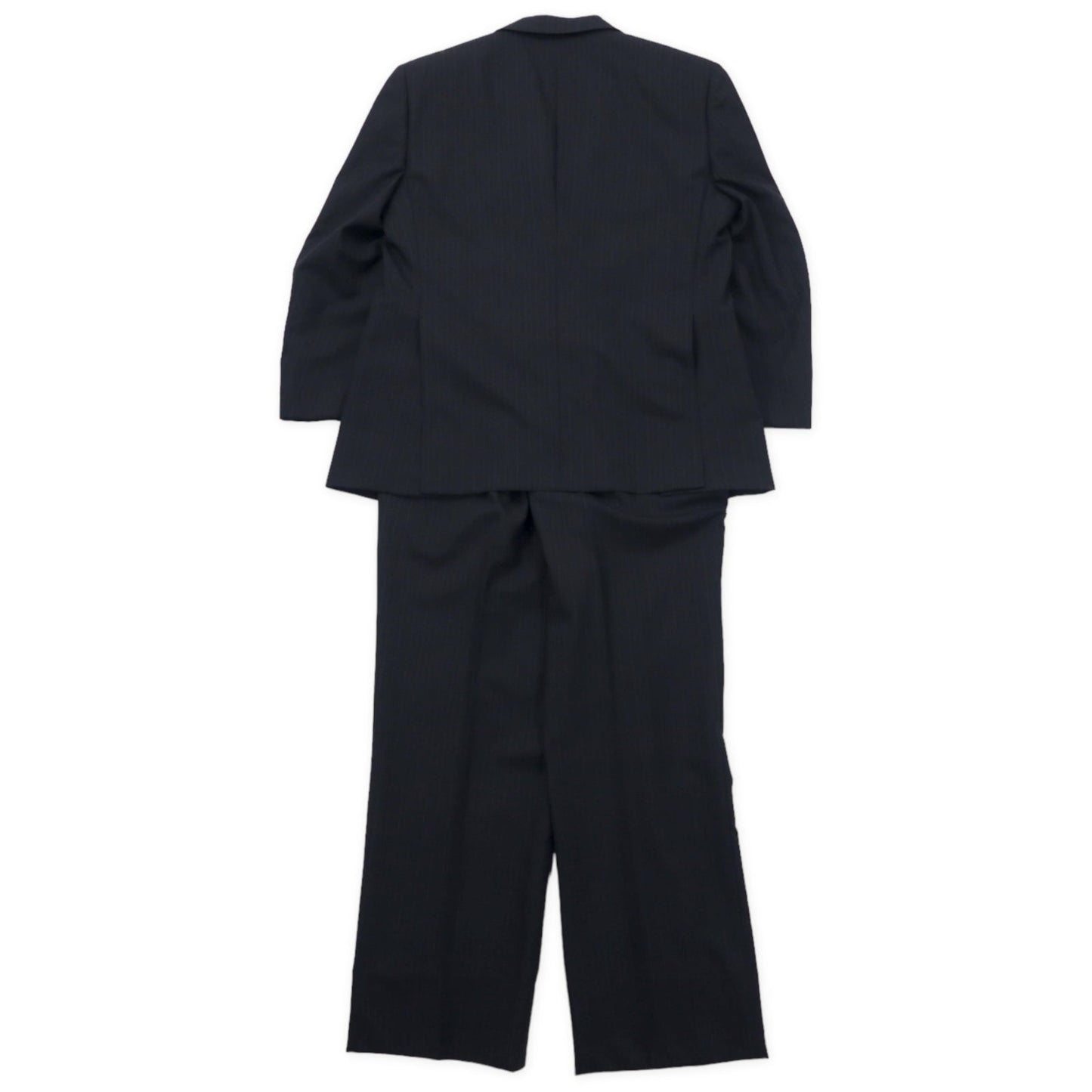 Burberrys 2B スーツ セットアップ 165 グレー ストライプ ウール 羊毛 モヘヤ混 日本製