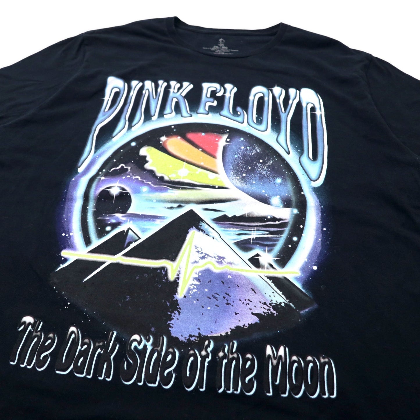 PINK FLOYD ピンクフロイド バンドTシャツ 2XL ブラック コットン The Dark Side Of The Moon ビッグサイズ