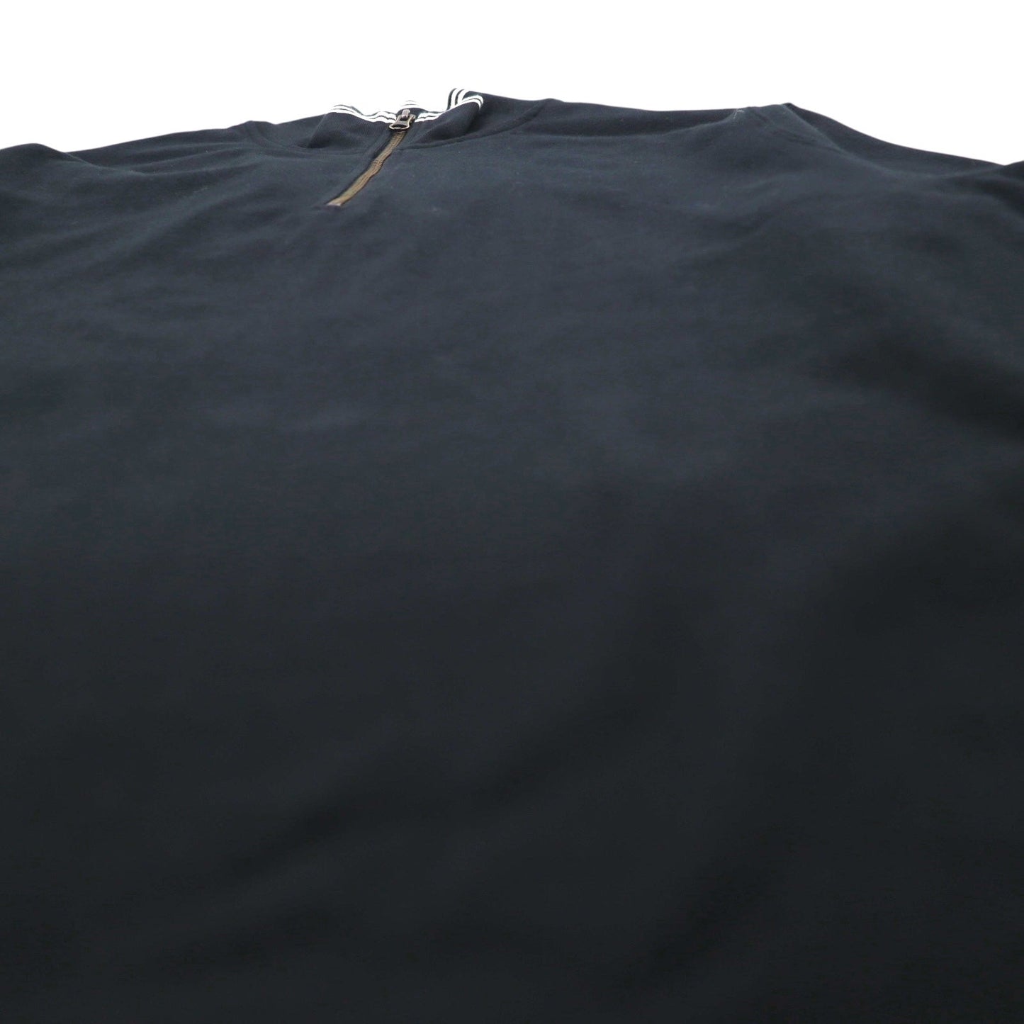 Polo by Ralph Lauren ハーフジップ トップス L ブラック コットン スモールポニー刺繍 未使用品