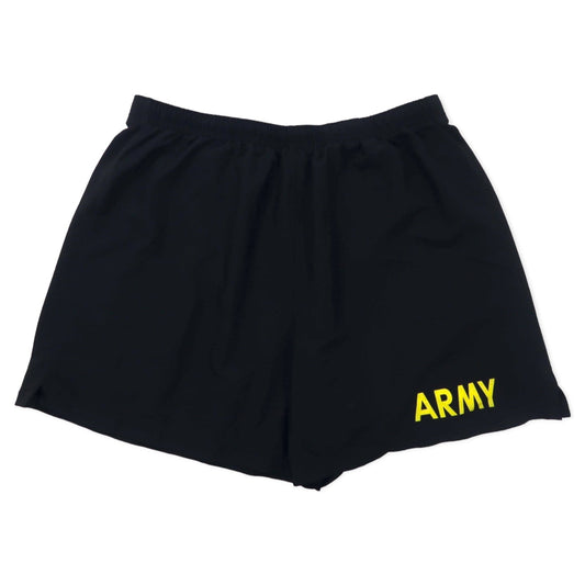 US ARMY 米軍 トレーニングショーツ L ブラック ポリエステル ミリタリー