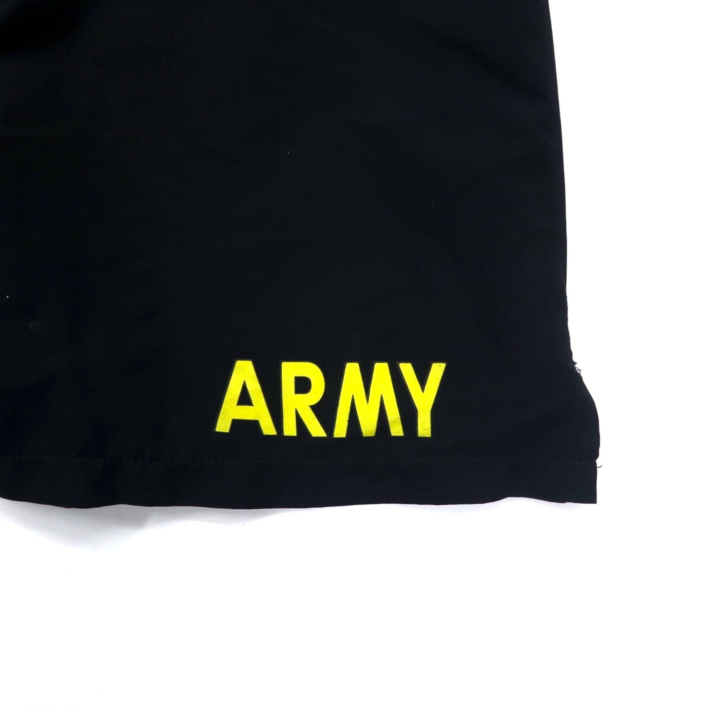 US ARMY 米軍 トレーニングショーツ L ブラック ポリエステル ミリタリー