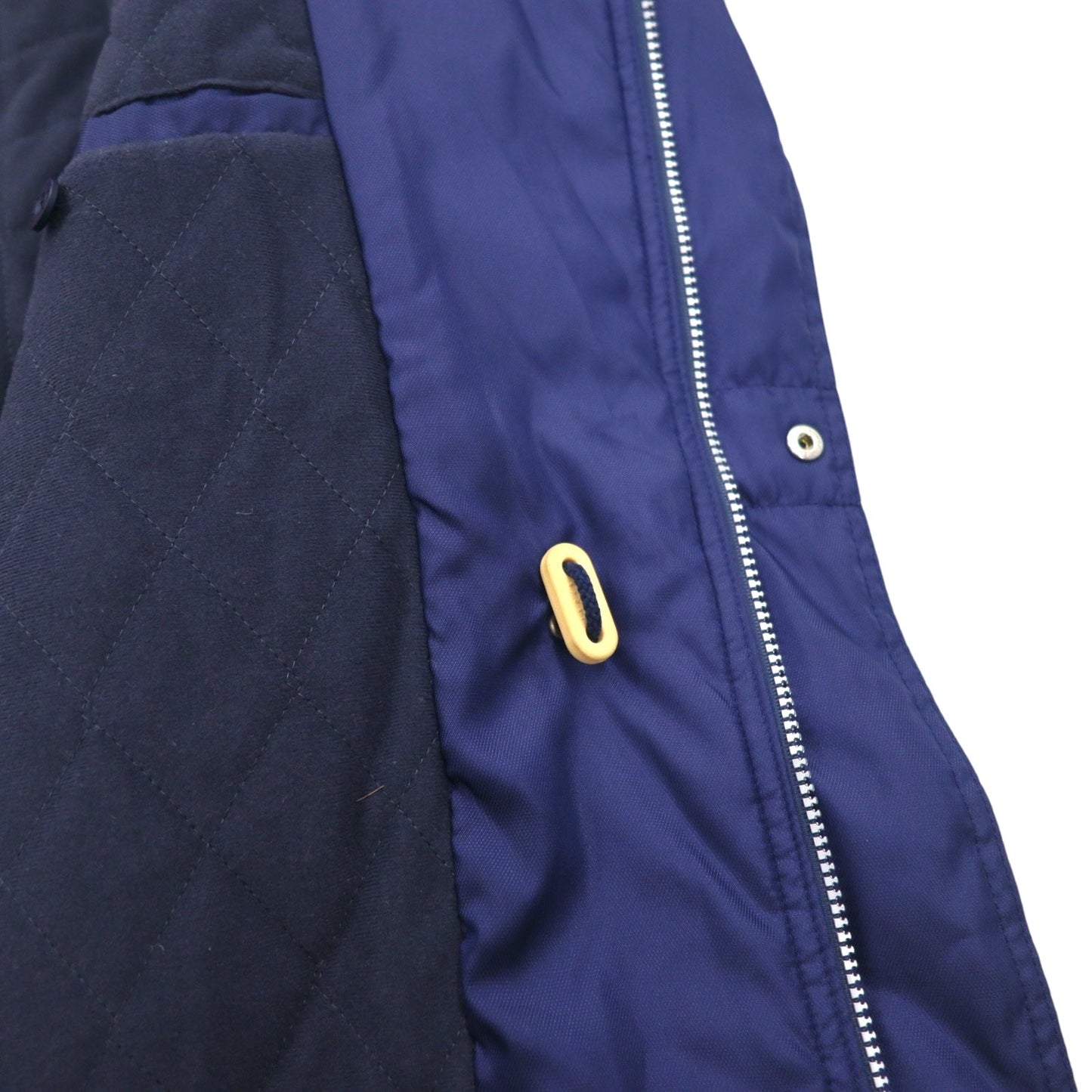 FILA 90年代 セーリングジャケット XL ネイビー ポリエステル ドローコード キルティングライナー