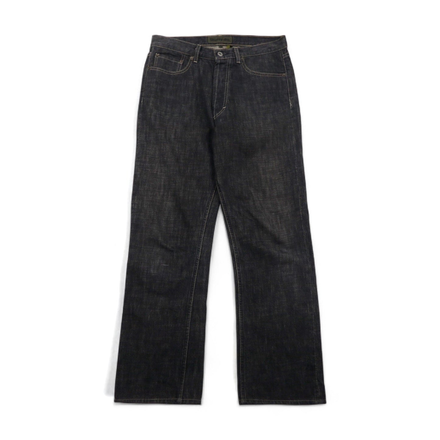 Stussy -dm 90年代 USA製 オールドステューシー ストレート デニムパンツ M グレー コットン