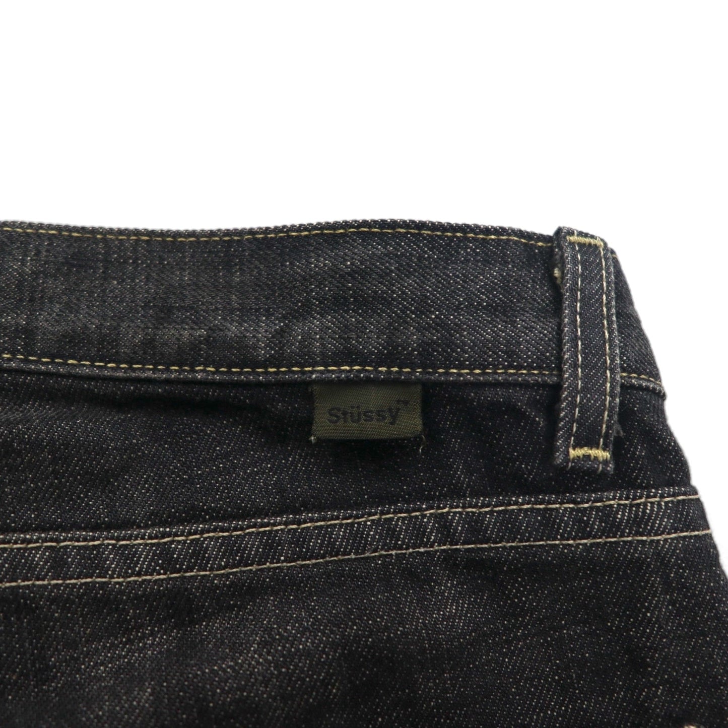 Stussy -dm 90年代 USA製 オールドステューシー ストレート デニムパンツ M グレー コットン