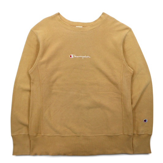 Champion リバースウィーブ REVERSE WEAVE スウェット L ベージュ 単色タグ 復刻 C3-N006