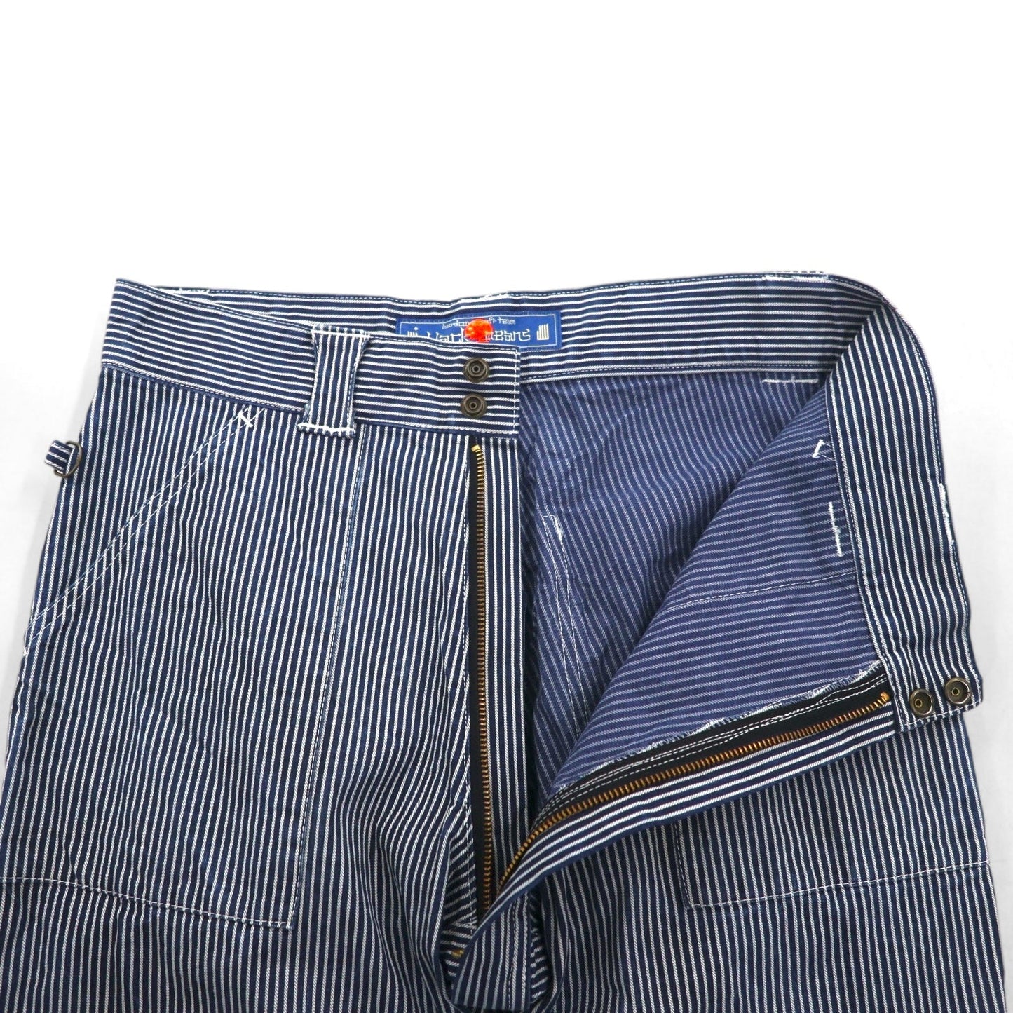 blackmeans ボンテージ デニムパンツ BONDAGE PANTS L ヒッコリー ストライプ 日本製