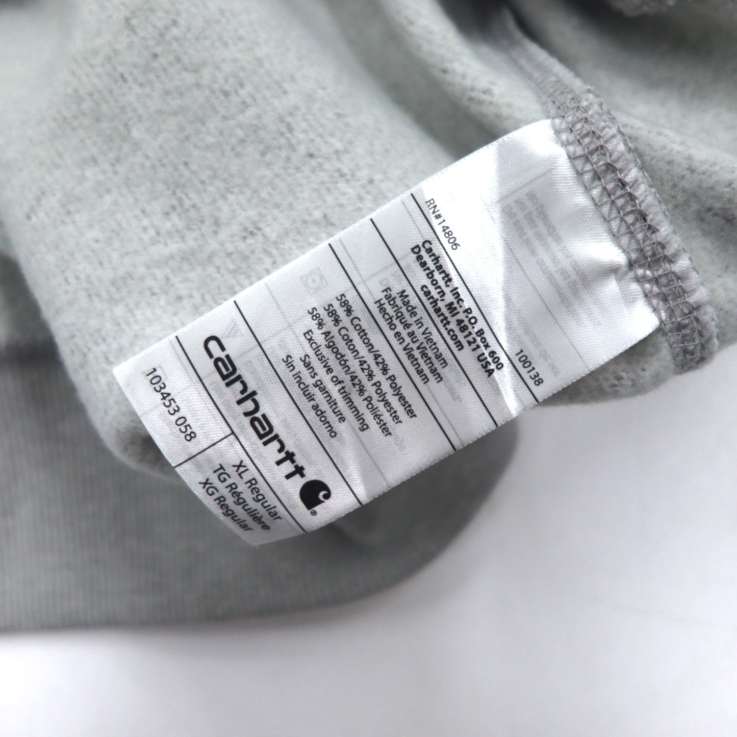 carhartt リラックスフィット パーカー XL グレー コットン 裏起毛 103453 058 Force Delmont Graphic Hooded 未使用品