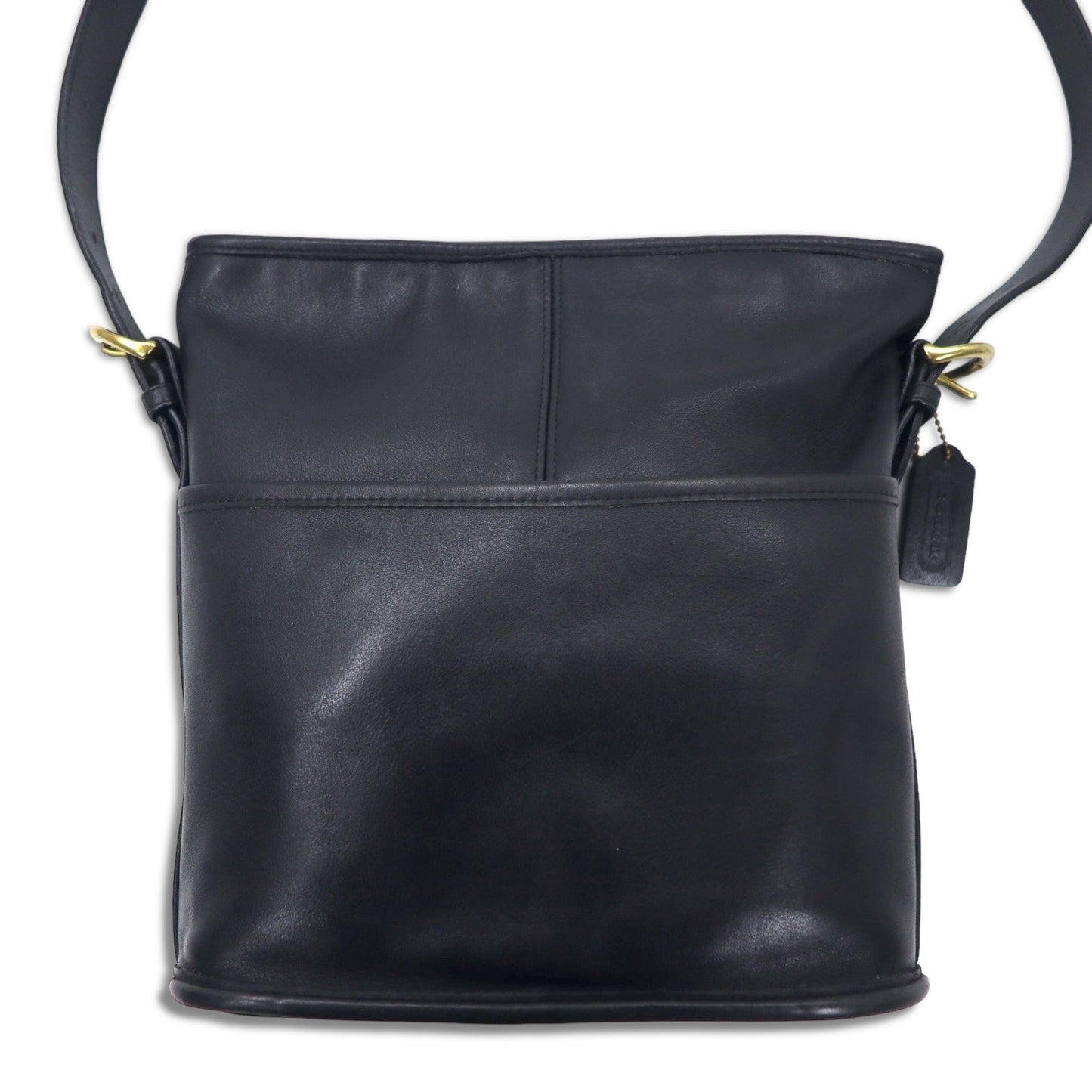 COACH USA製 ショルダーバッグ ブラック グラブタン レザー 牛革 4153