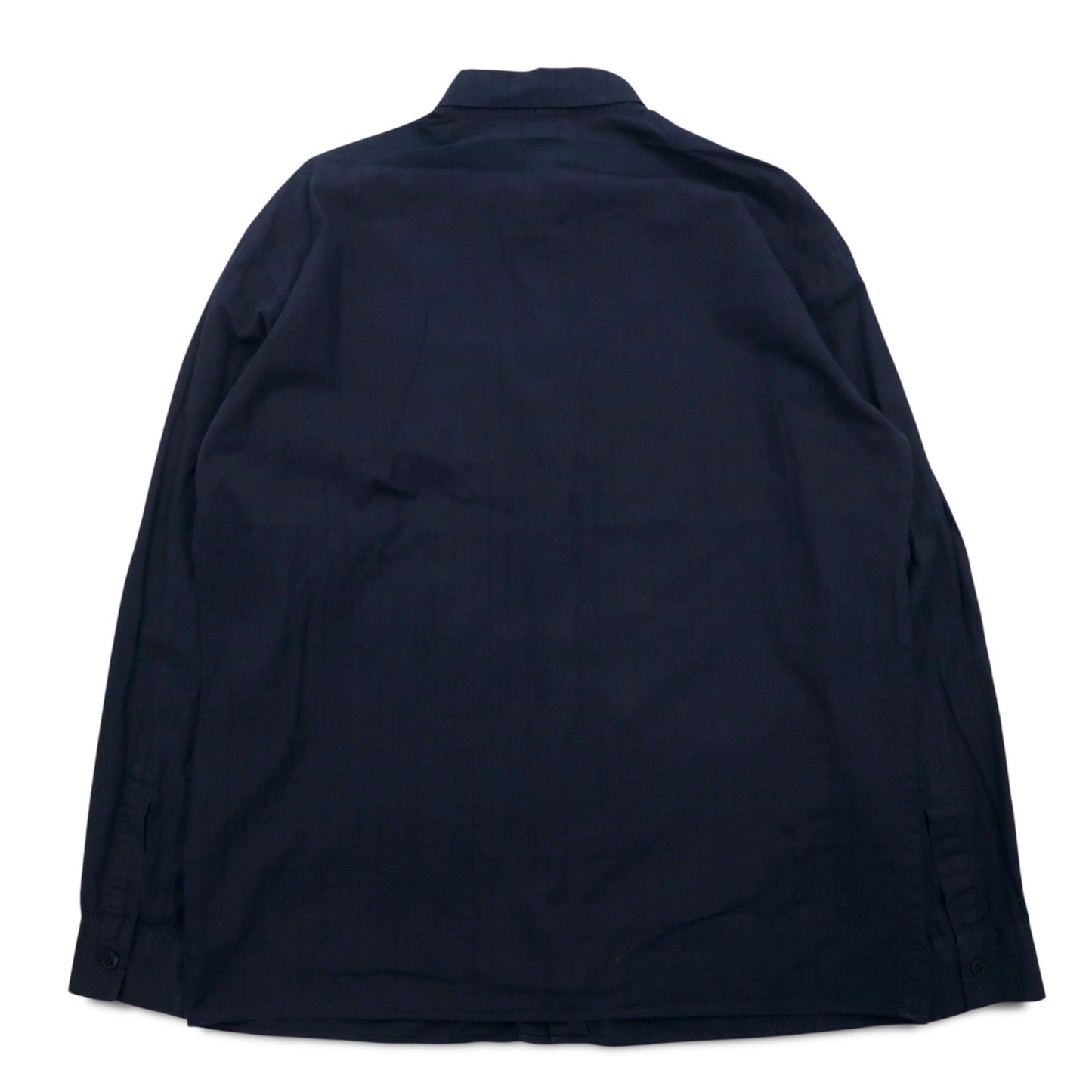 VERSUS ( VERSACE ) イタリア製 比翼 シャツ XL ネイビー チェック コットン