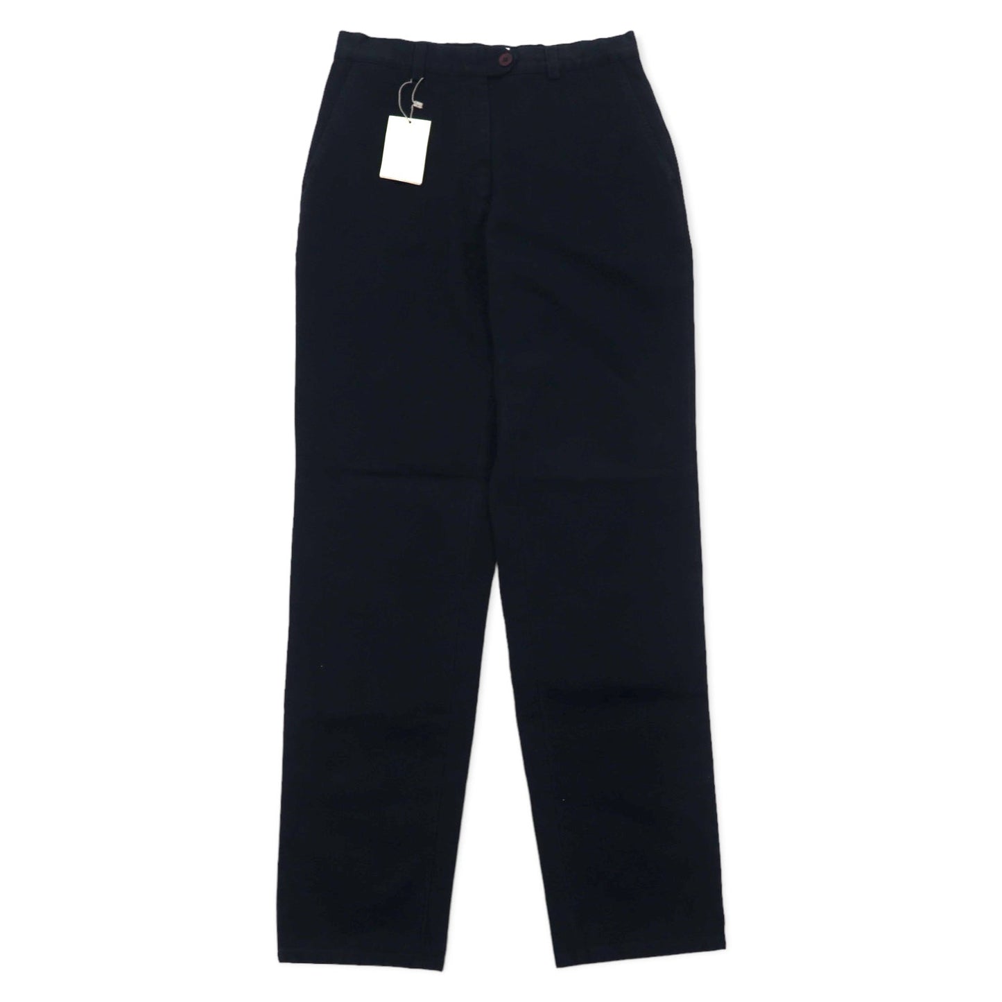 ARMANI JEANS イタリア製 テーパードパンツ 44 ブラック コットン 05P29CM PANTALONE 未使用品