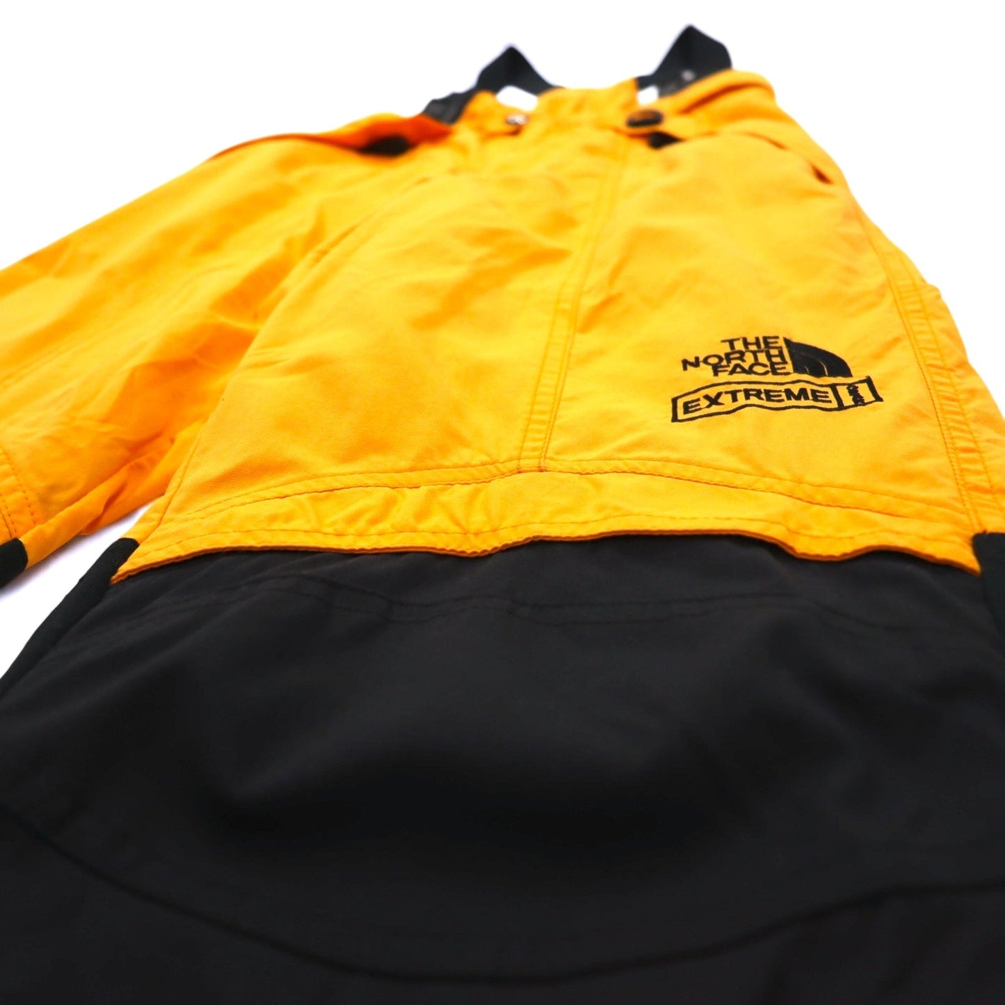 THE NORTH FACE 90年代 エクストリーム EXTREAM オーバーオール スキーウェア パンツ S イエロー ナイロン サスペンダー